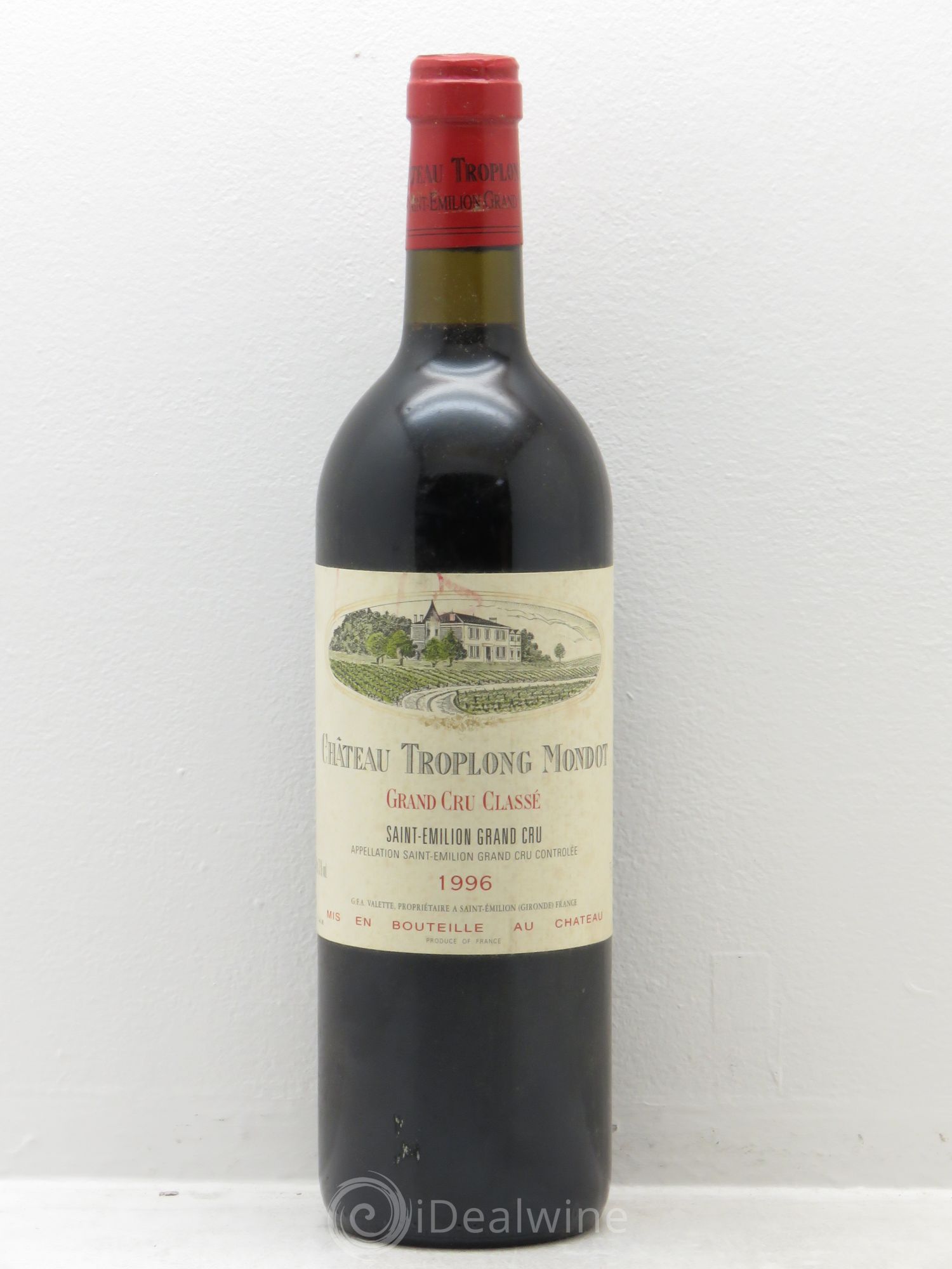 Château Troplong Mondot 1er Grand Cru Classé B 1996 - Lot de 1 bouteille - 0