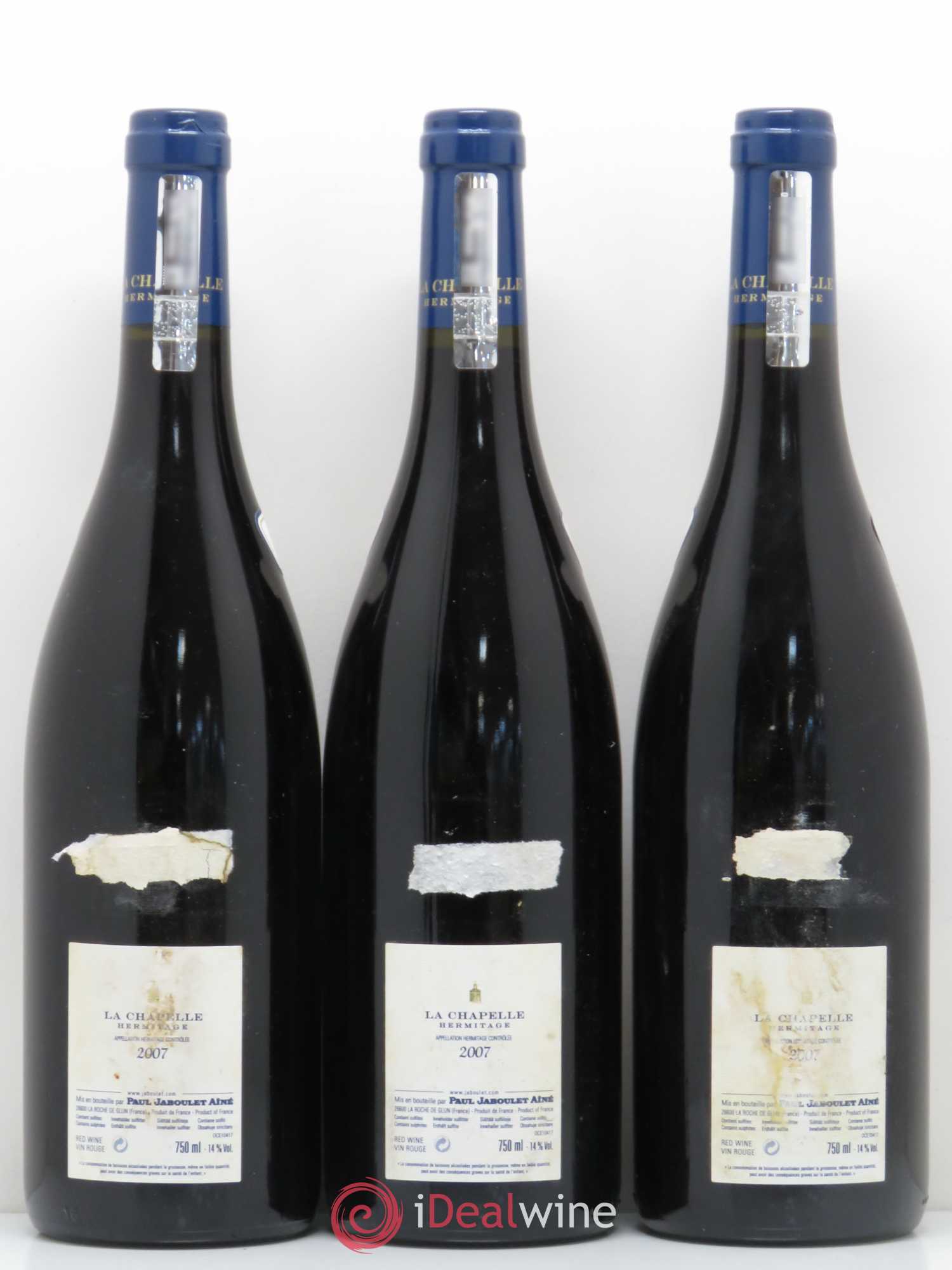 Hermitage La Chapelle Paul Jaboulet Ainé 2007 - Lot de 6 bouteilles - 2