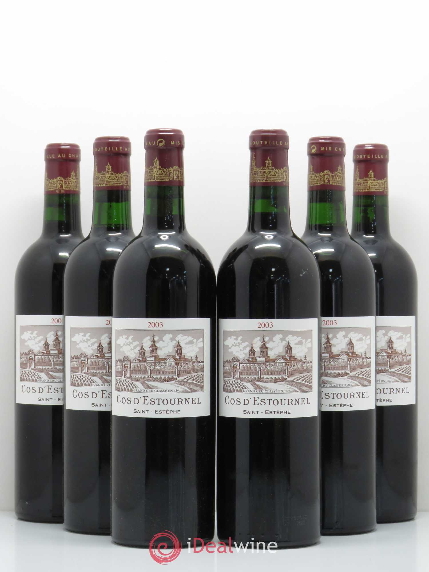 Cos d'Estournel 2ème Grand Cru Classé 2003 - Lot de 6 bouteilles - 0