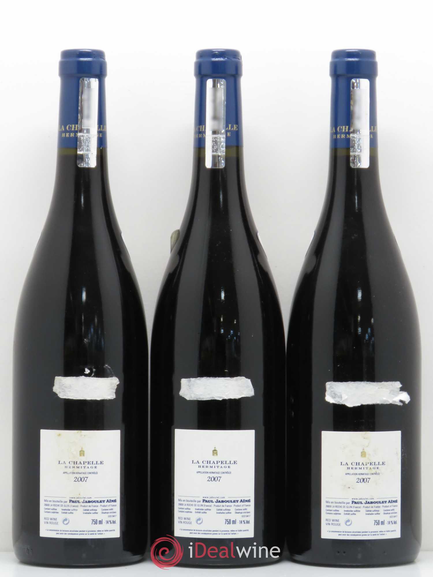 Hermitage La Chapelle Paul Jaboulet Ainé 2007 - Lot de 6 bouteilles - 2
