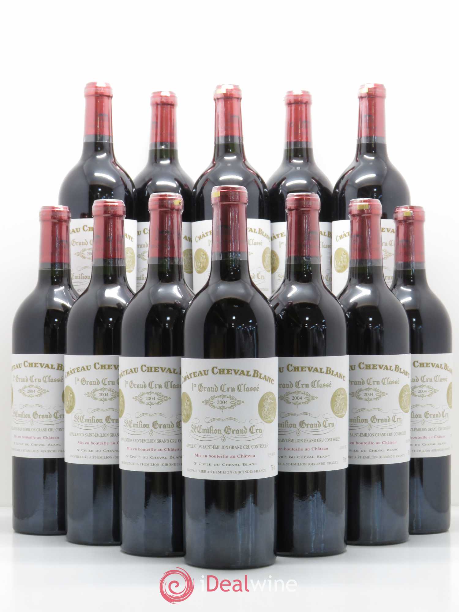 Château Cheval Blanc 1er Grand Cru Classé A 2004 - Lot de 12 bouteilles - 0