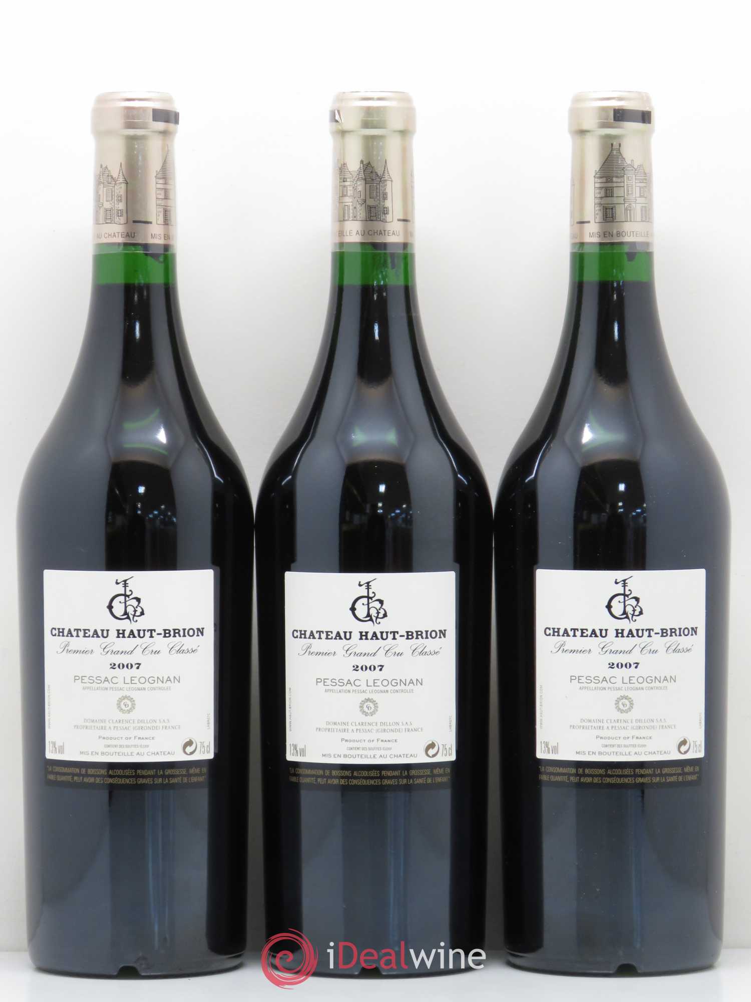 Château Haut Brion 1er Grand Cru Classé 2007 - Lot de 12 bouteilles - 4