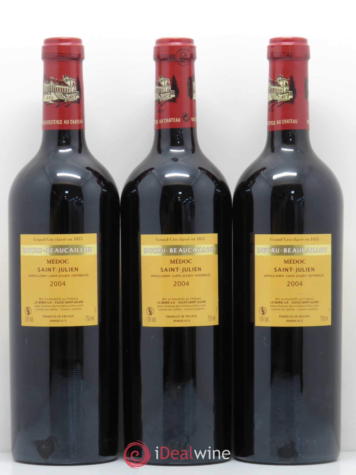 Château Ducru Beaucaillou 2ème Grand Cru Classé 2004 - Lot de 12 bouteilles - 6