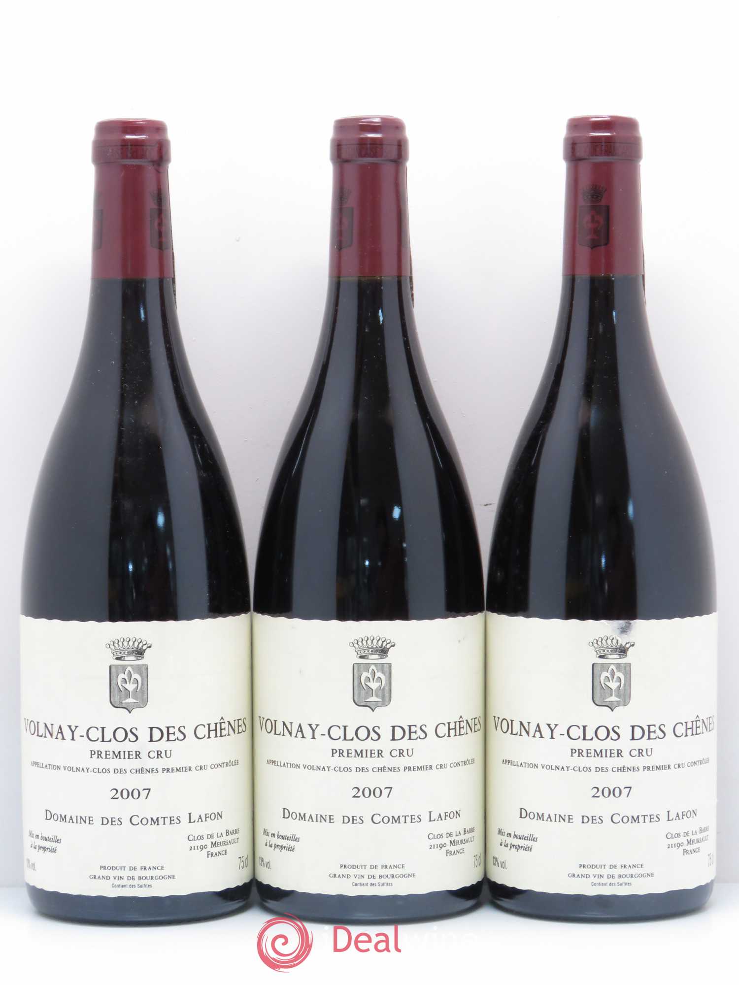 Volnay 1er Cru Clos des Chênes Comtes Lafon (Domaine des) 2007 - Lot de 3 bouteilles - 0