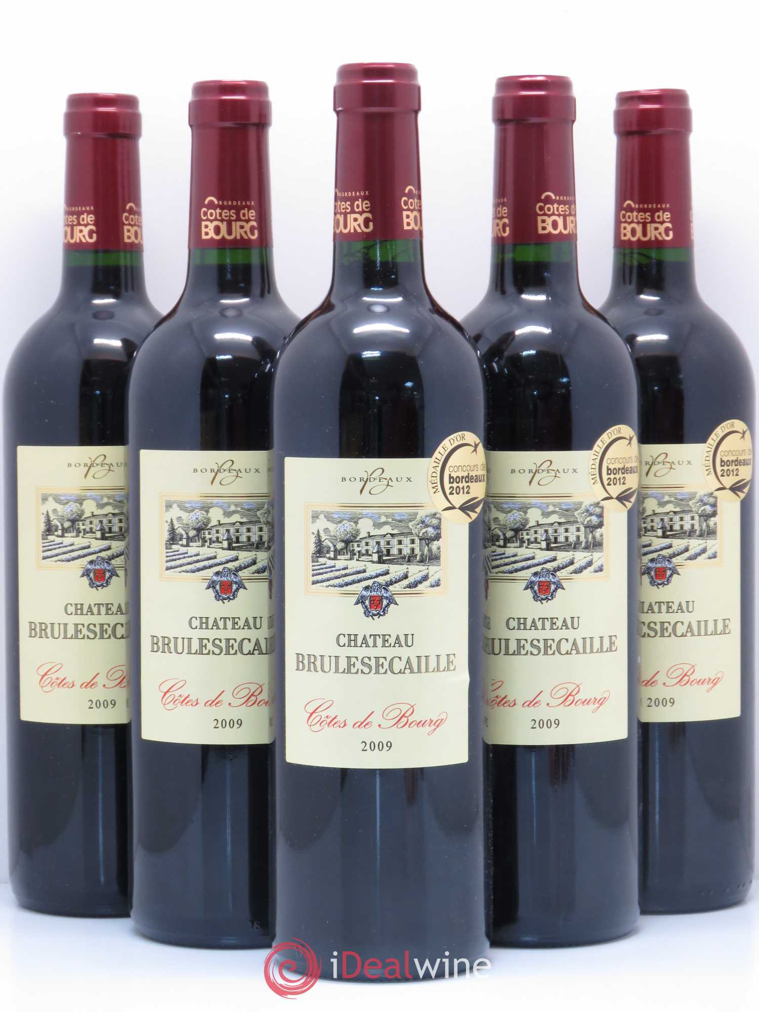 Château Brulesecaille 2009 - Lot de 5 bouteilles - 0