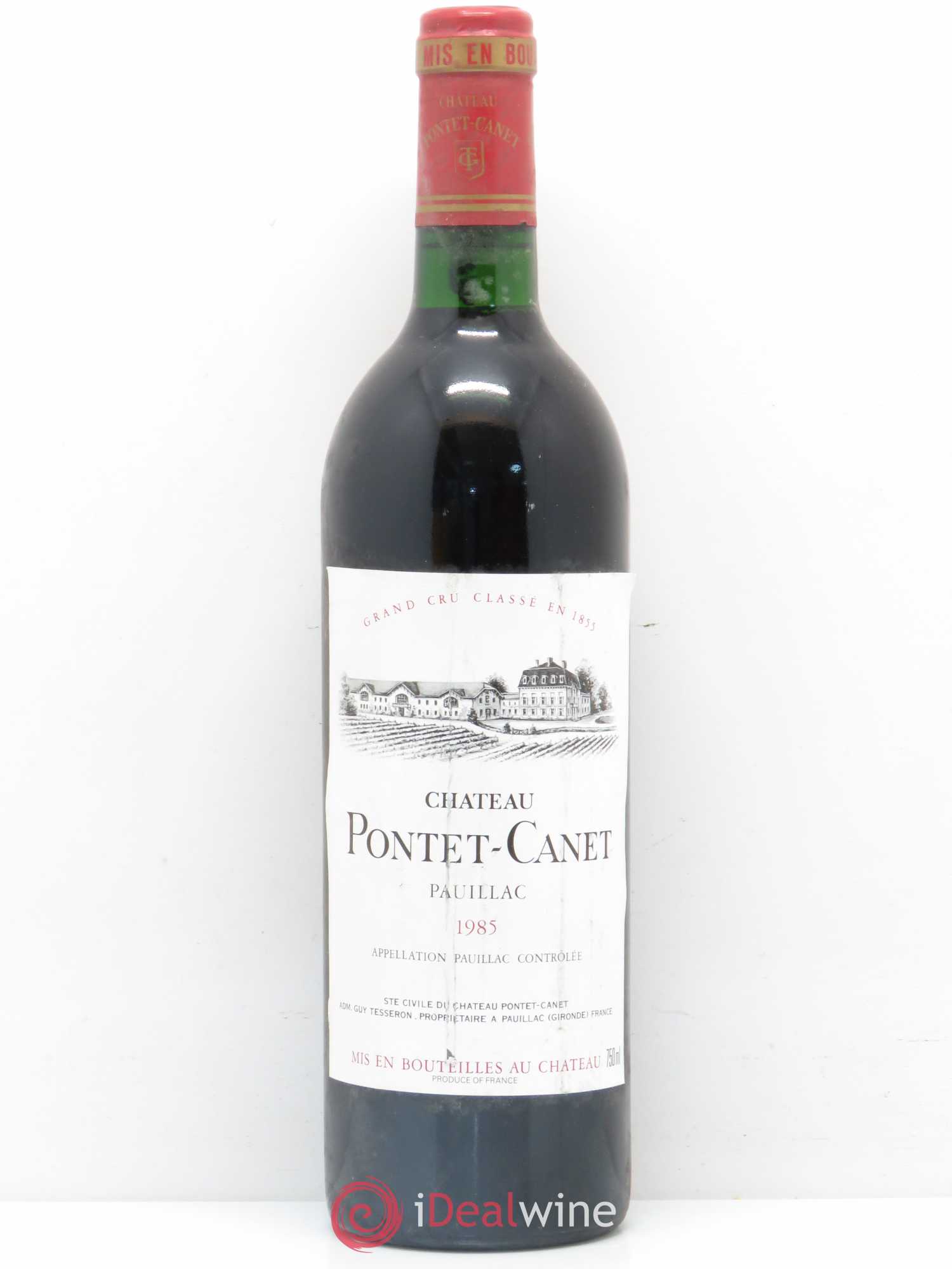 Château Pontet Canet 5ème Grand Cru Classé 1985 - Lot de 1 bouteille - 0