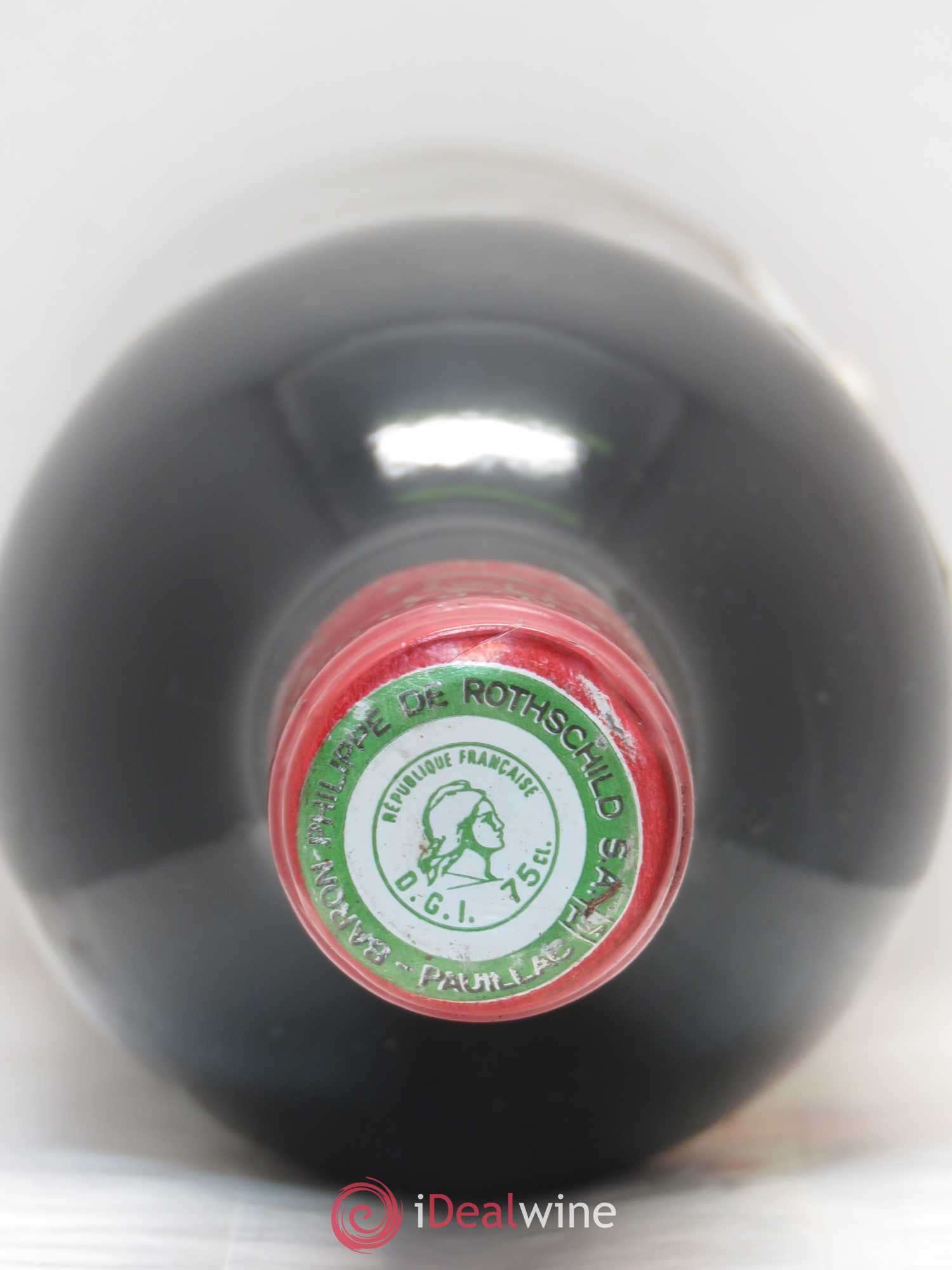 Château Mouton Rothschild 1er Grand Cru Classé 1979 - Lot de 1 bouteille - 1