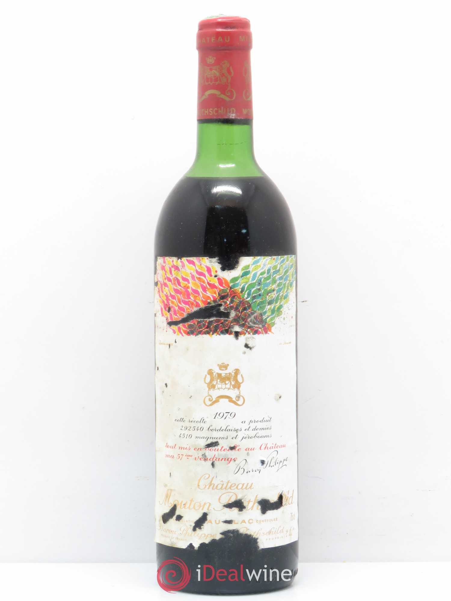 Château Mouton Rothschild 1er Grand Cru Classé 1979 - Lot de 1 bouteille - 0