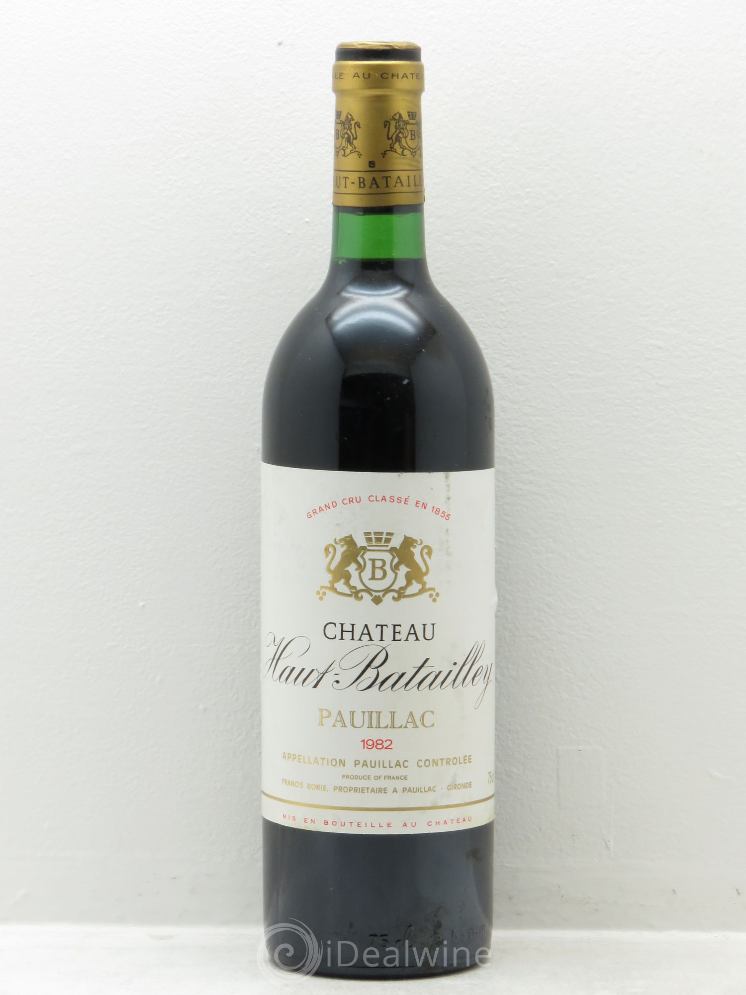 Château Haut Batailley 5ème Grand Cru Classé 1982 - Lot de 1 bouteille - 0