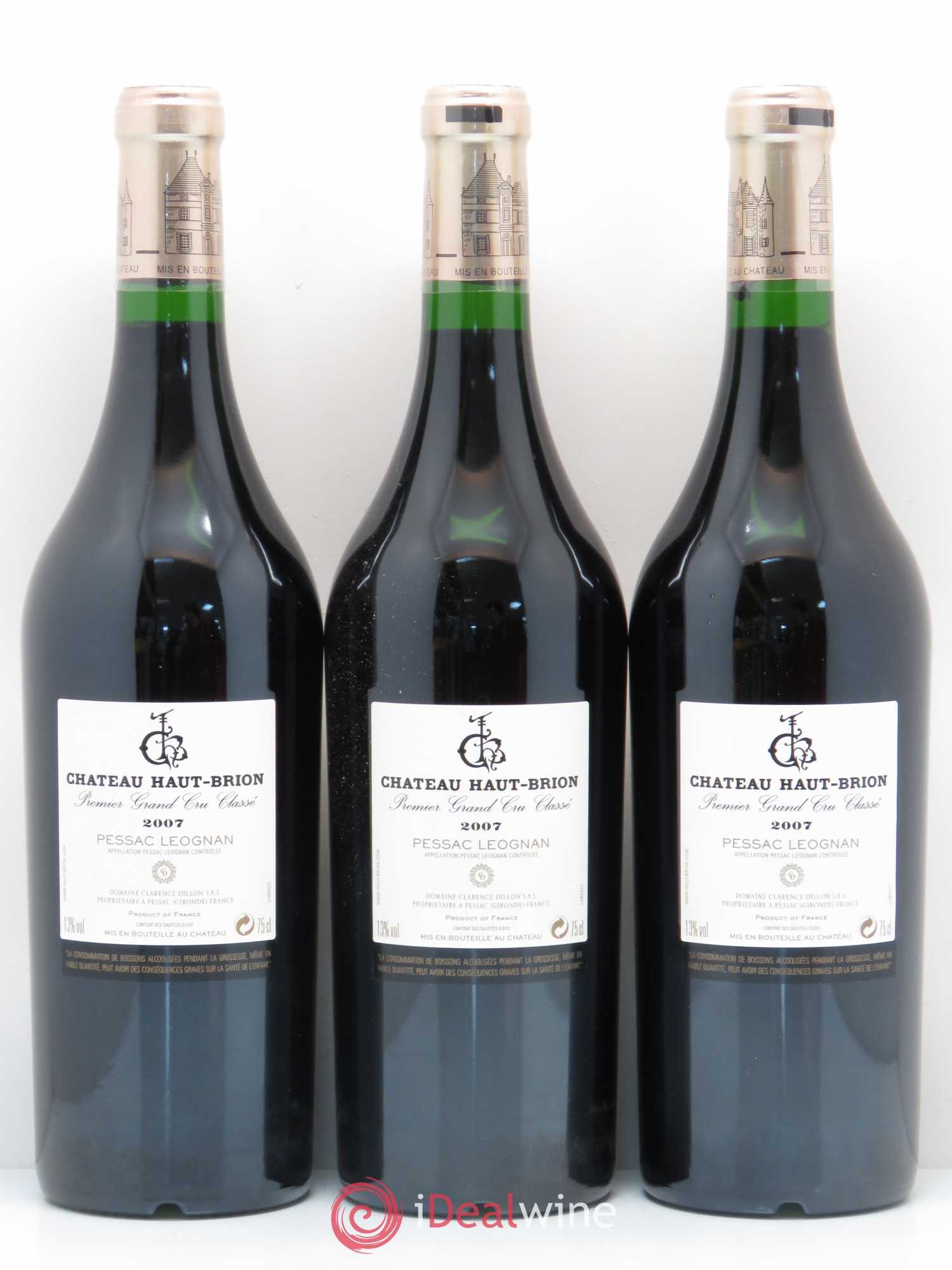Château Haut Brion 1er Grand Cru Classé 2007 - Lot de 6 bouteilles - 4