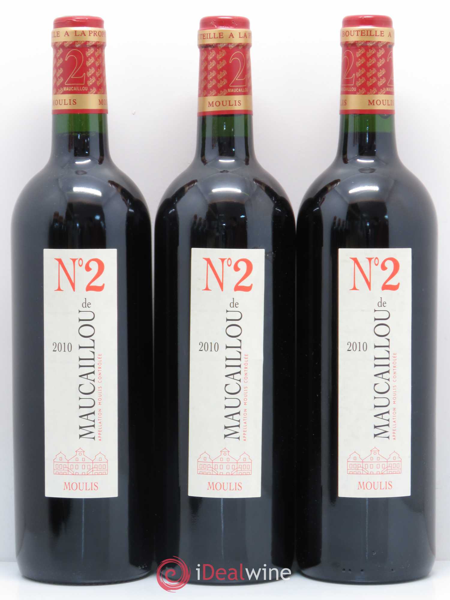 Moulis en Médoc Numéro 2 de Maucaillou 2010 - Lot de 12 bouteilles - 1