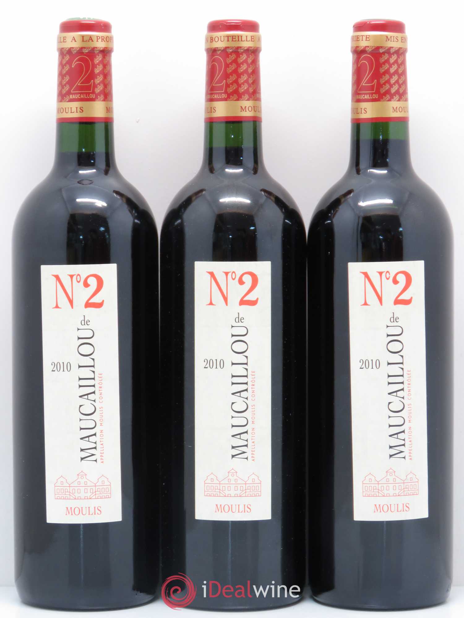 Moulis en Médoc Numéro 2 de Maucaillou 2010 - Lot de 12 bouteilles - 2