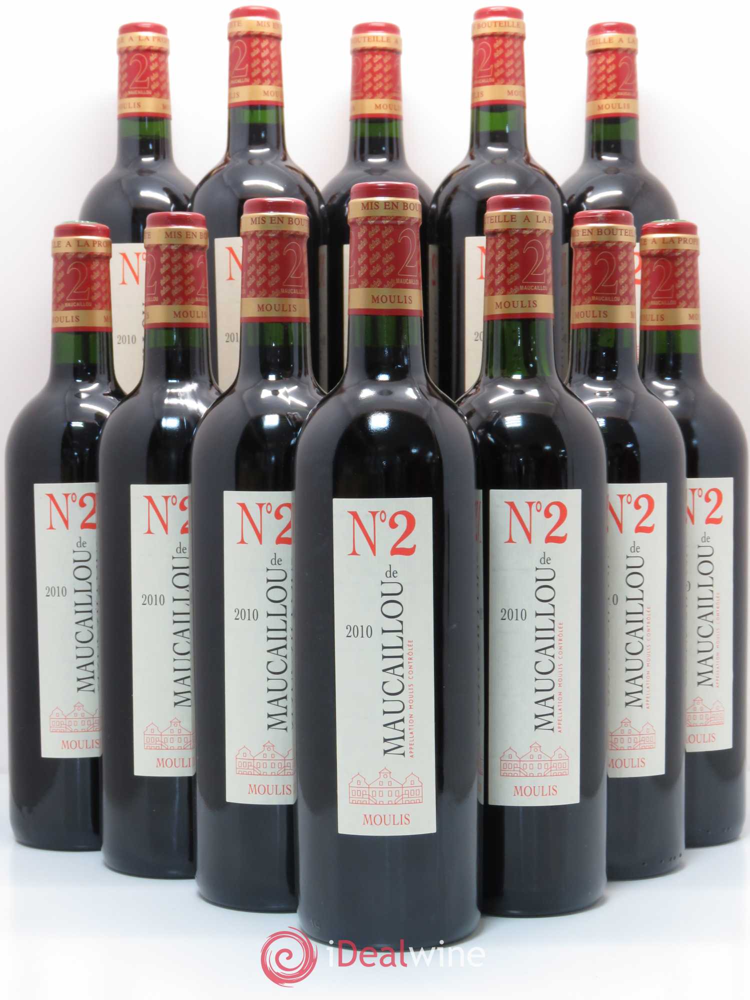 Moulis en Médoc Numéro 2 de Maucaillou 2010 - Lot de 12 bouteilles - 0
