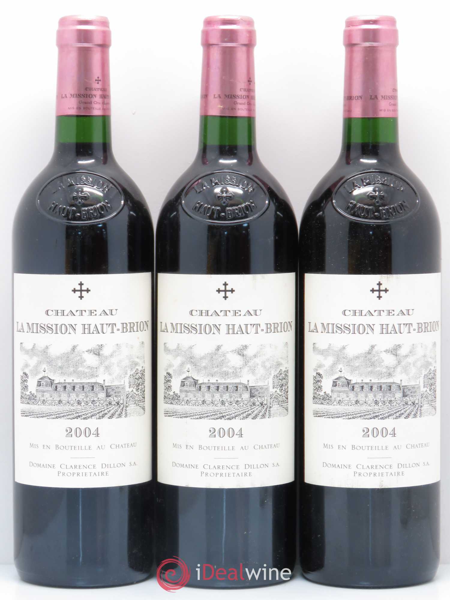 Château la Mission Haut-Brion Cru Classé de Graves 2004 - Lot de 3 bouteilles - 0