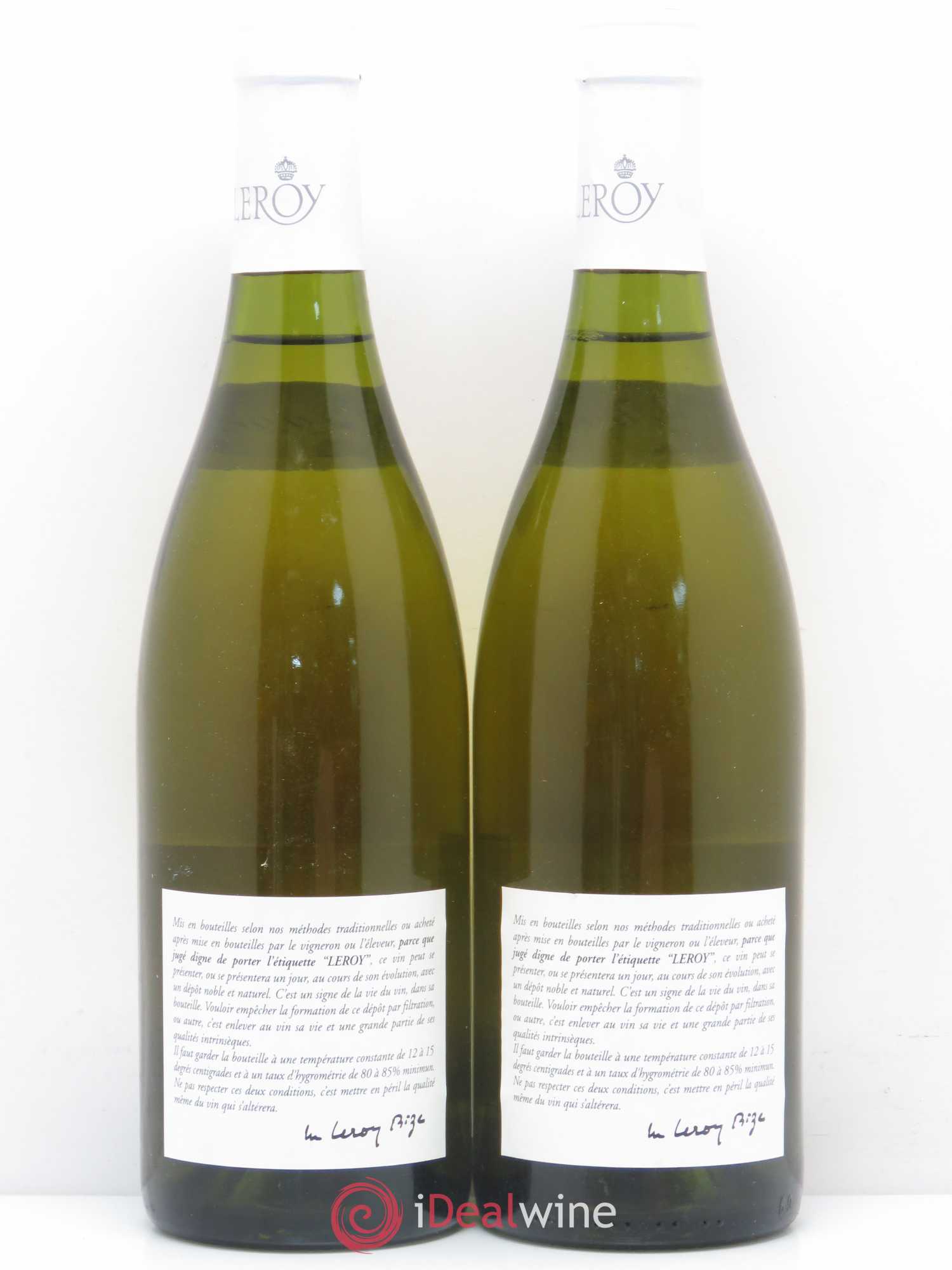 Meursault 1er Cru Leroy SA 1996 - Lot de 2 bouteilles - 1