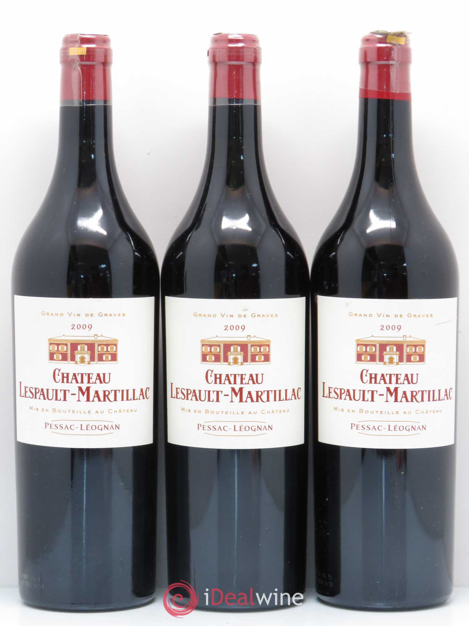 Pessac-Léognan Lespault Martillac 2009 - Lot de 6 bouteilles - 2