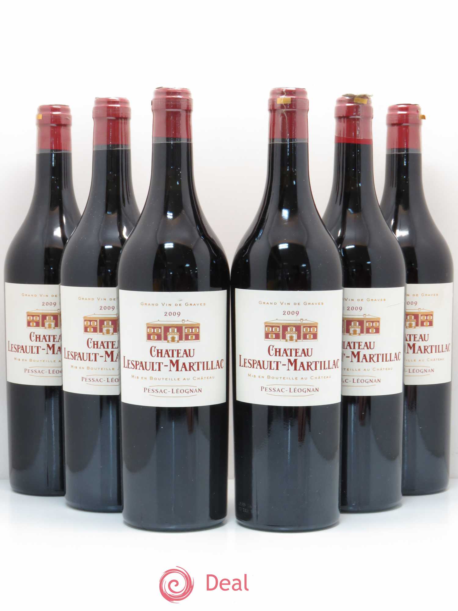 Pessac-Léognan Lespault Martillac 2009 - Lot de 6 bouteilles - 0