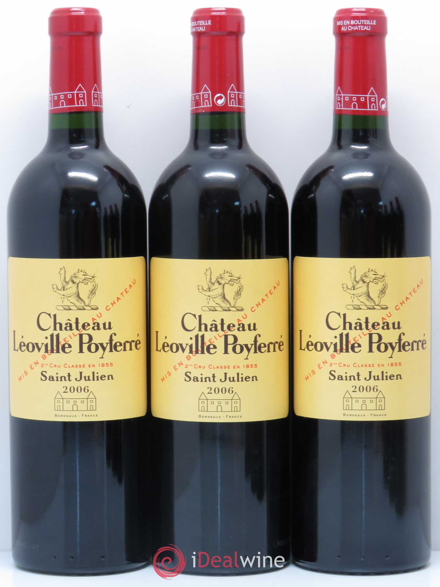 Château Léoville Poyferré 2ème Grand Cru Classé 2006 - Lot de 6 bouteilles - 1
