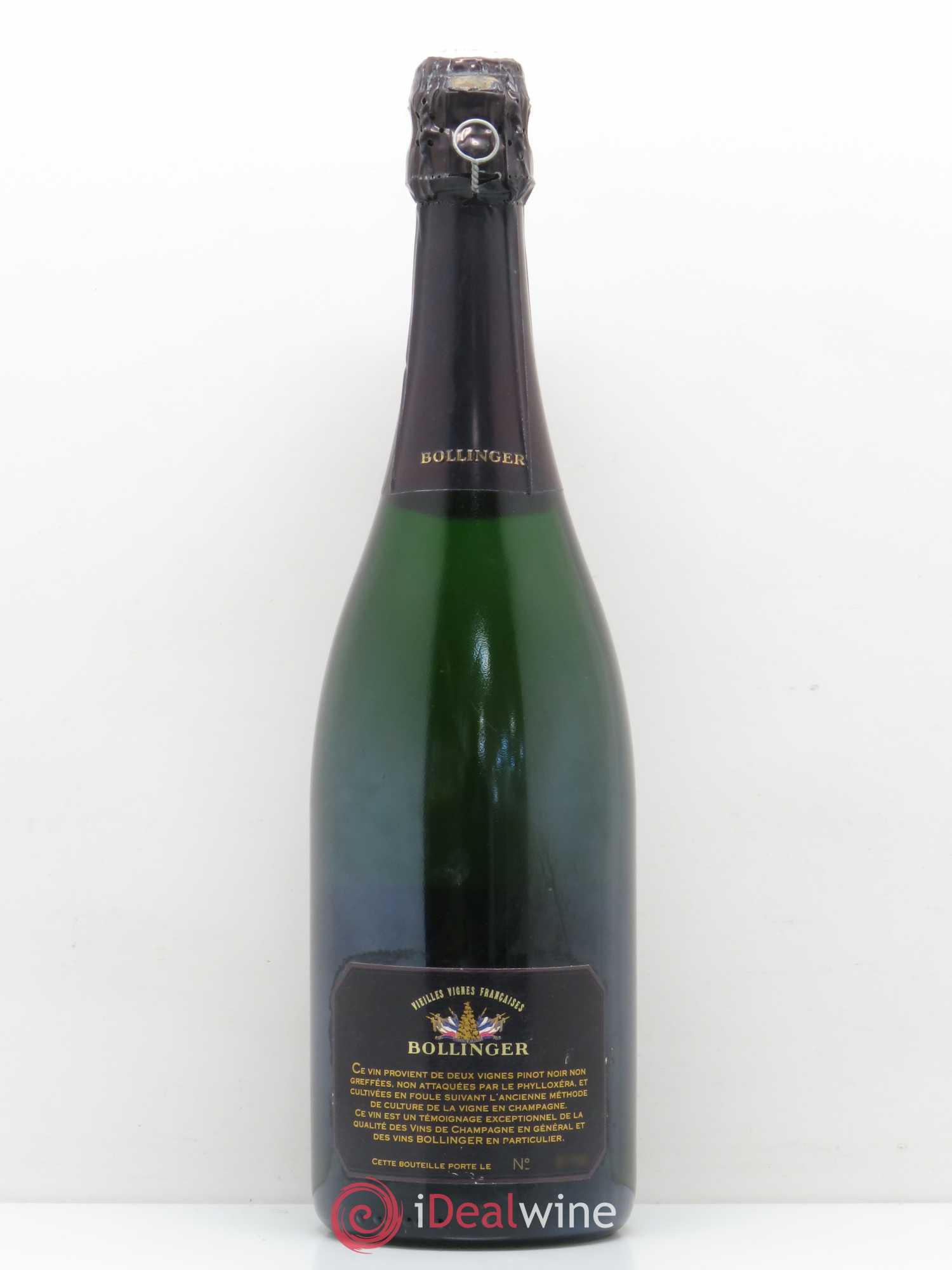 Brut Vieilles Vignes Françaises Bollinger 1982 - Lot de 1 bouteille - 1