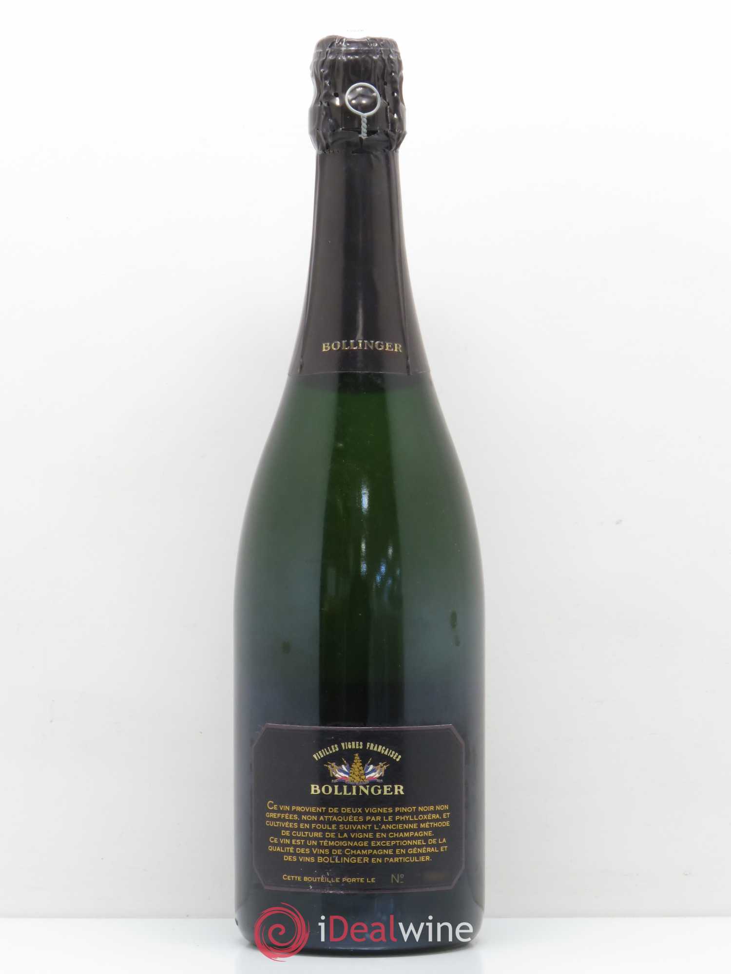 Brut Vieilles Vignes Françaises Bollinger 1982 - Lot de 1 bouteille - 1