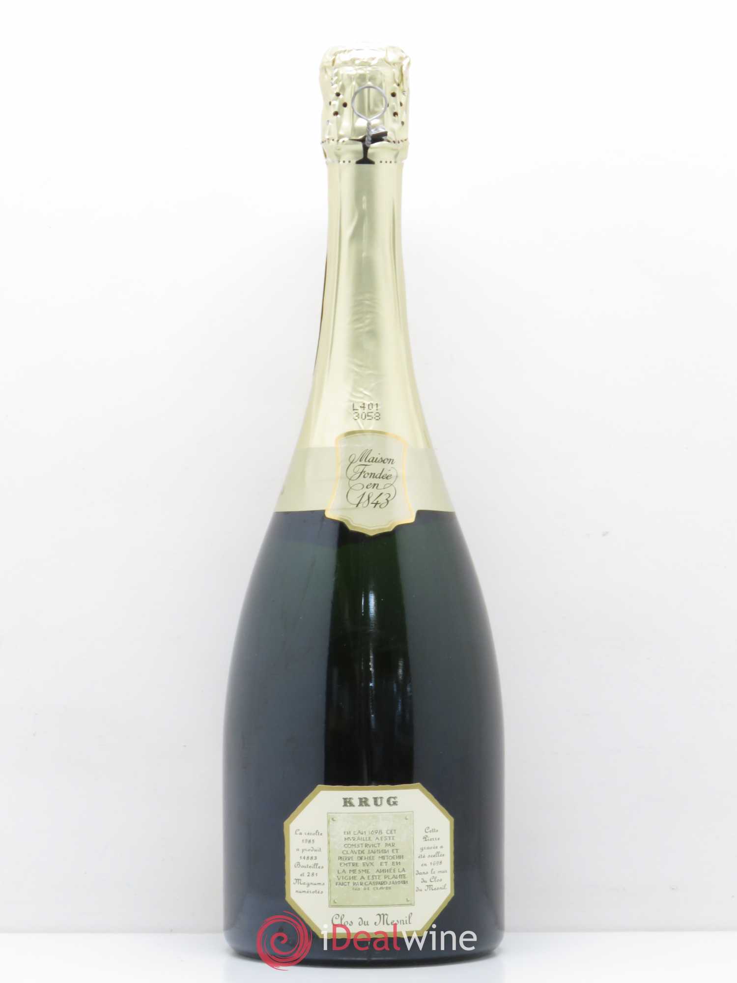 Clos du Mesnil Krug 1985 - Lot de 1 bouteille - 1