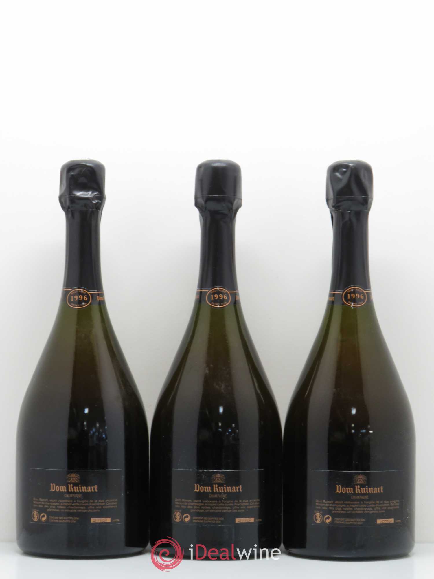 Dom Ruinart Brut Ruinart 1996 - Lot de 3 bouteilles - 1
