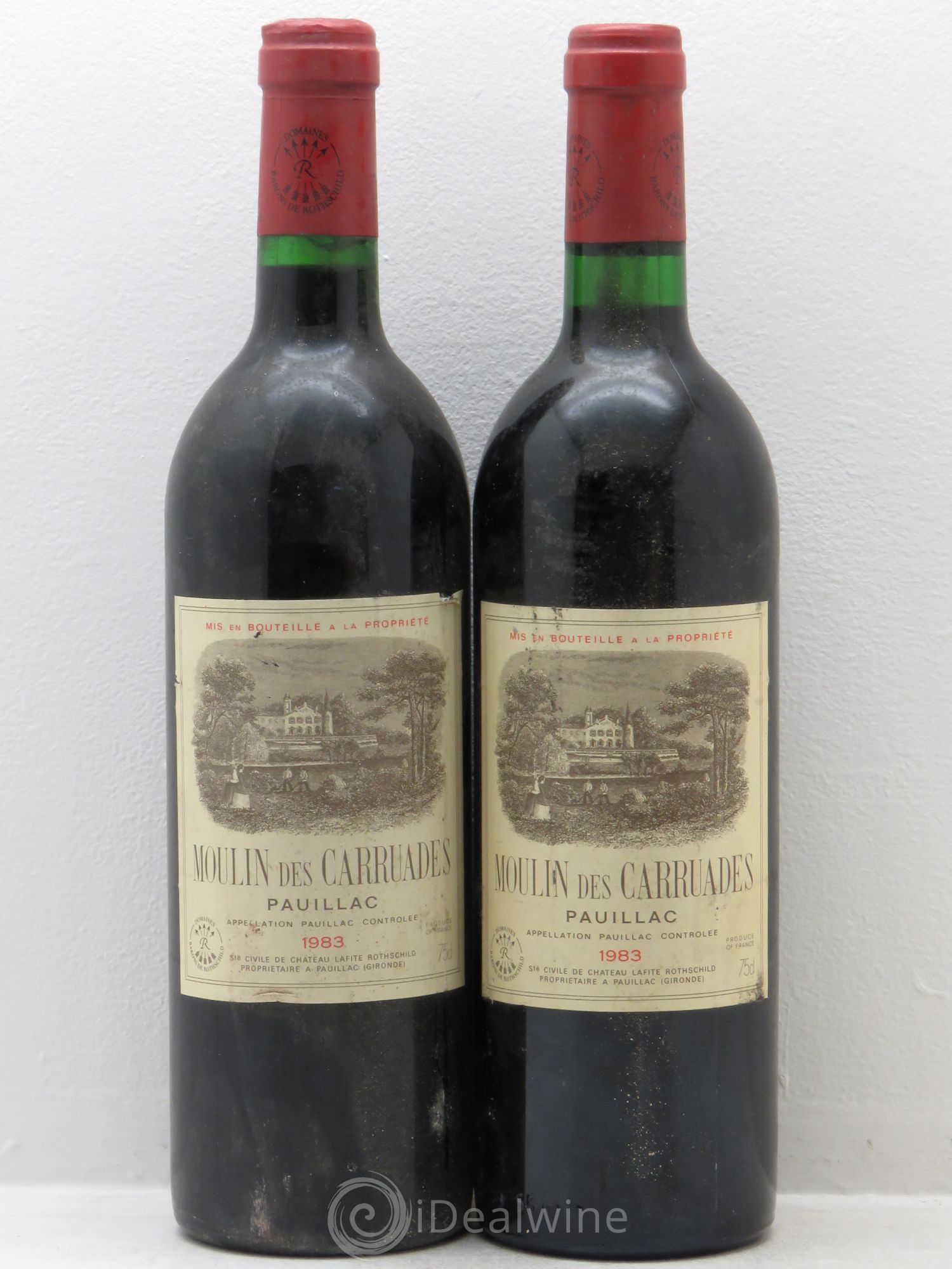 Moulin des Carruades Second Vin 1983 - Lot de 2 bouteilles - 0