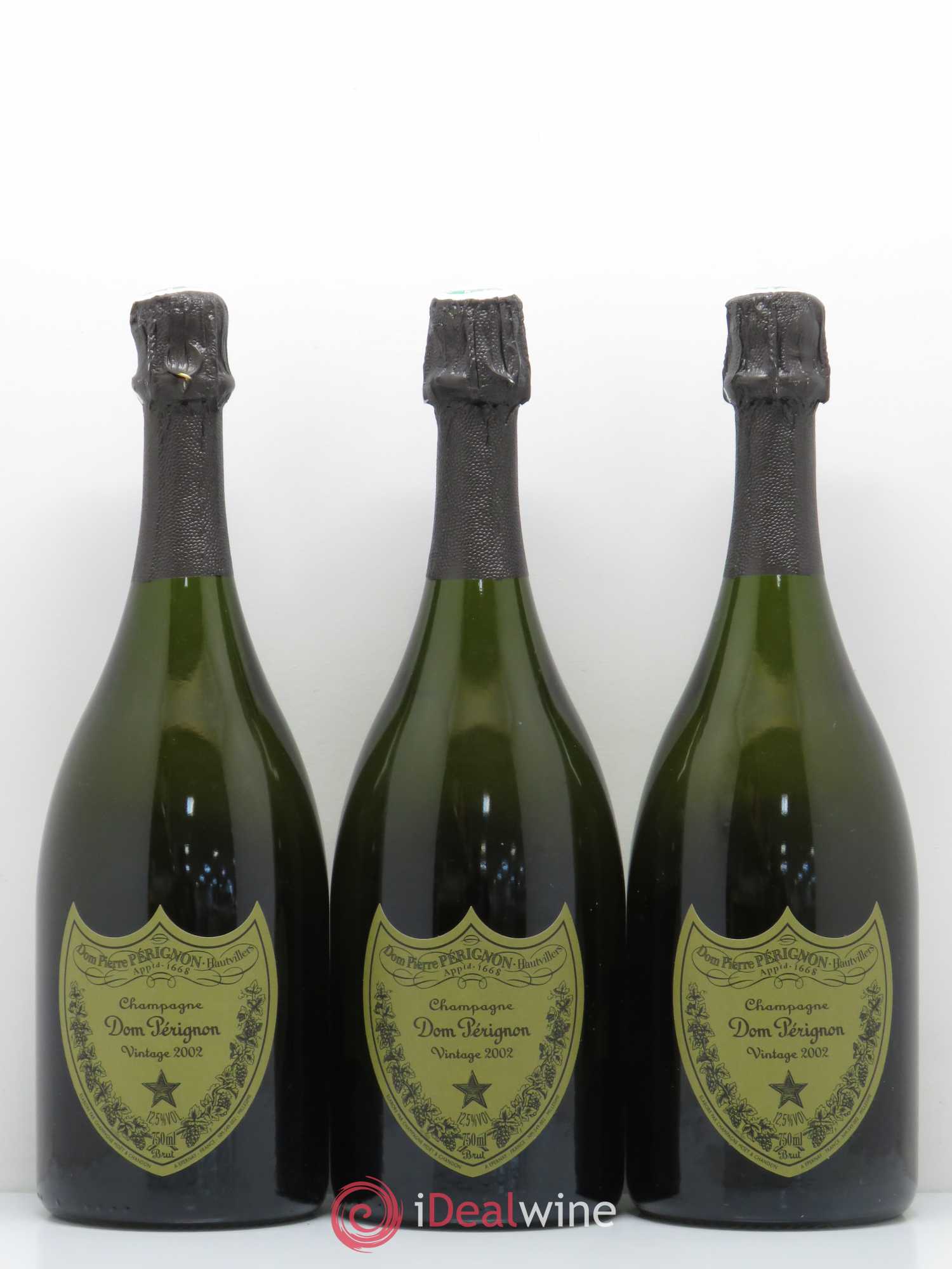 Brut Dom Pérignon 2002 - Lot de 3 bouteilles - 0
