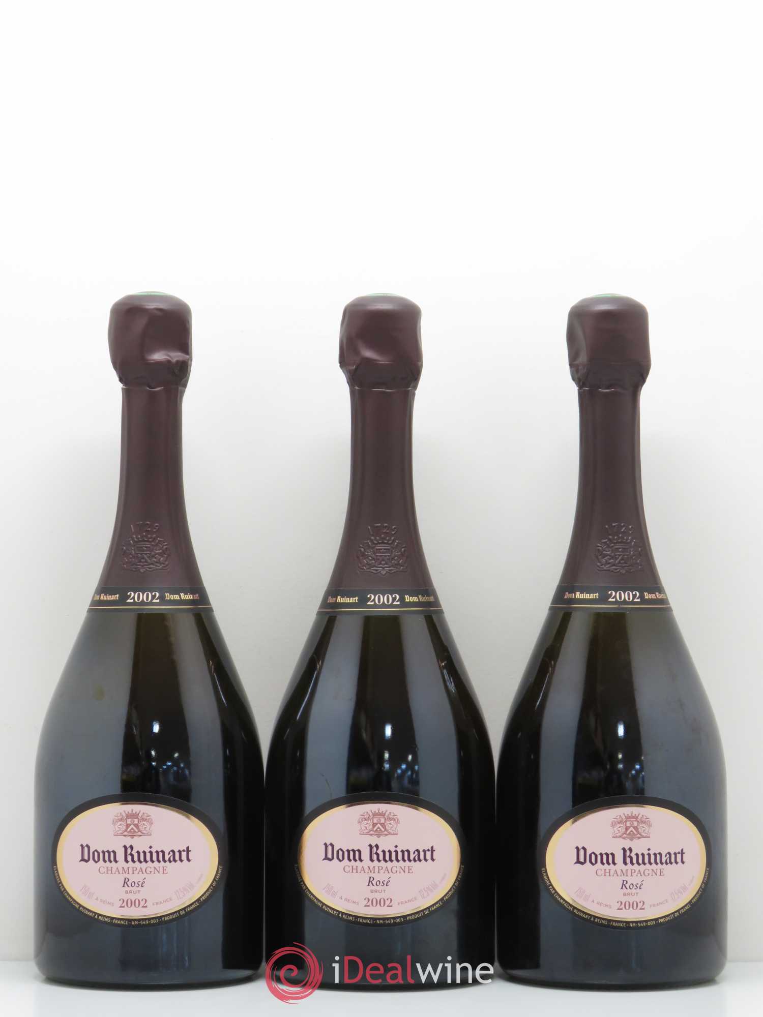 Dom Ruinart Brut Ruinart 2002 - Lot de 3 bouteilles - 0