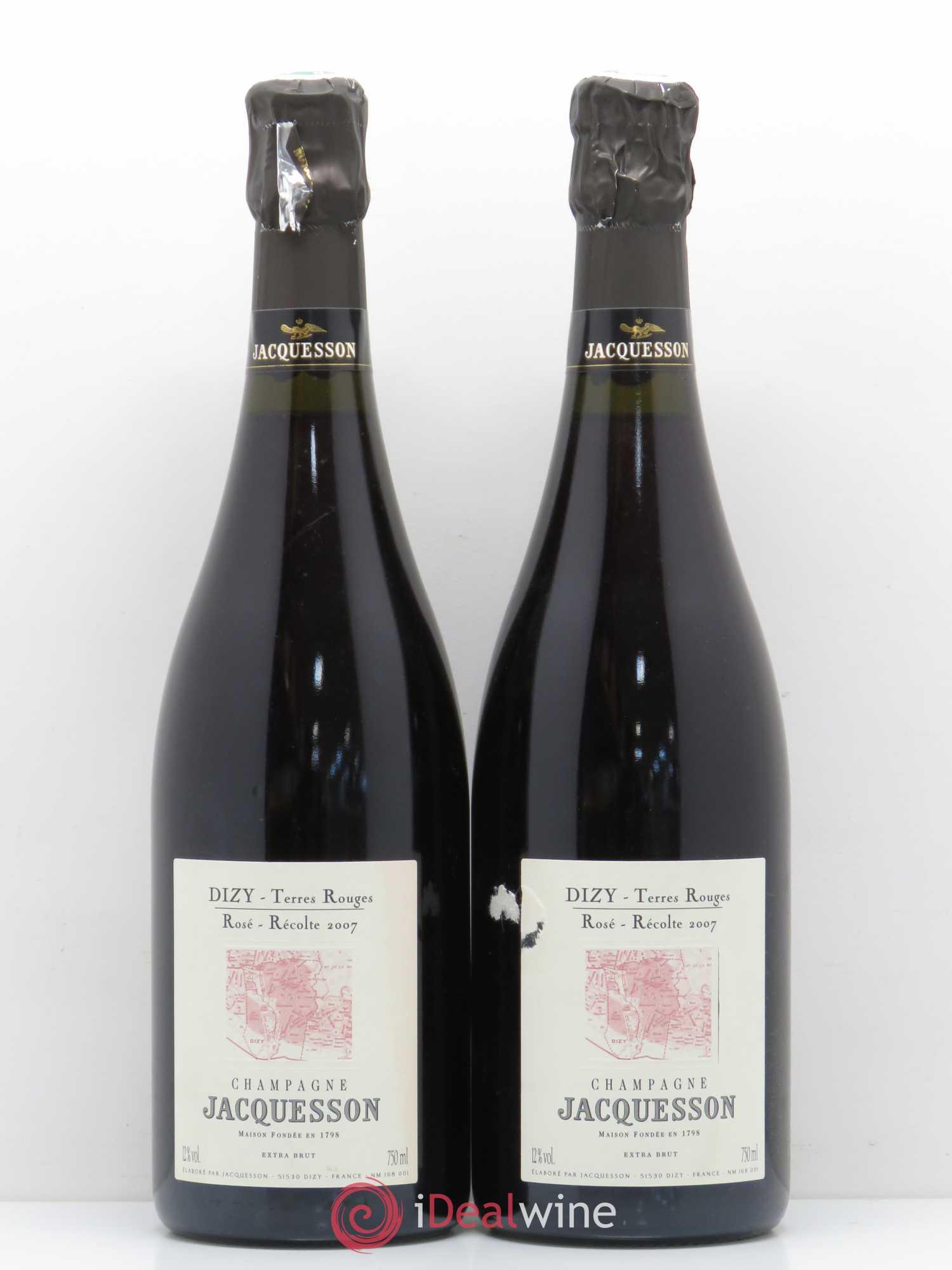 Dizy Terres Rouges Jacquesson 2007 - Lotto di 2 bottiglie - 0