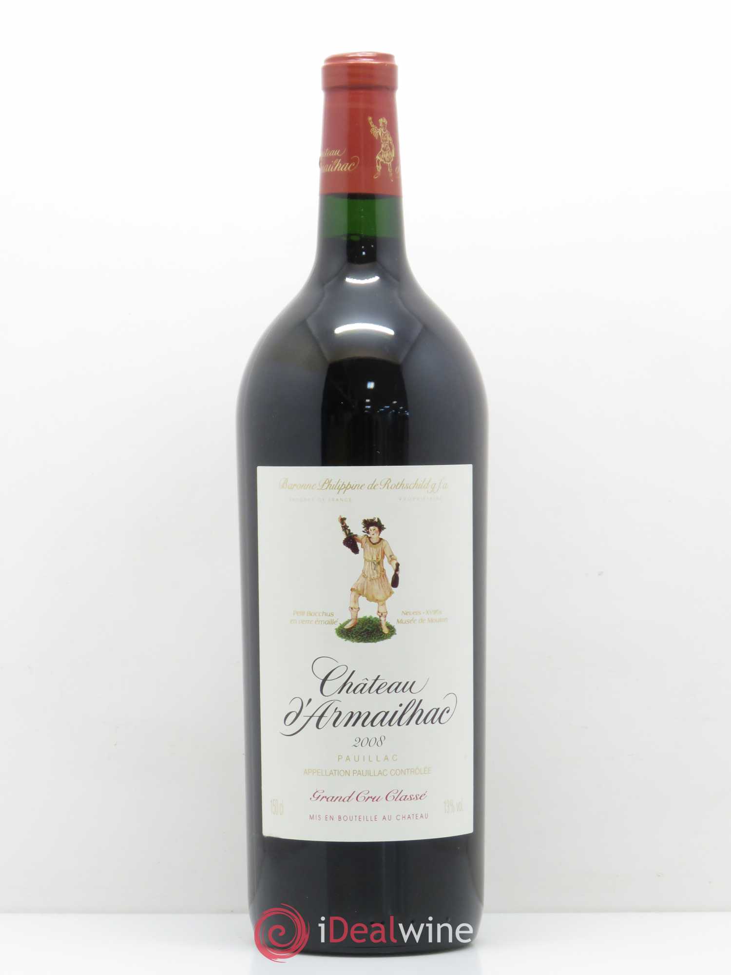 Château d' Armailhac - Mouton Baron(ne) Philippe 5ème Grand Cru Classé 2008 - Lot de 1 magnum - 0