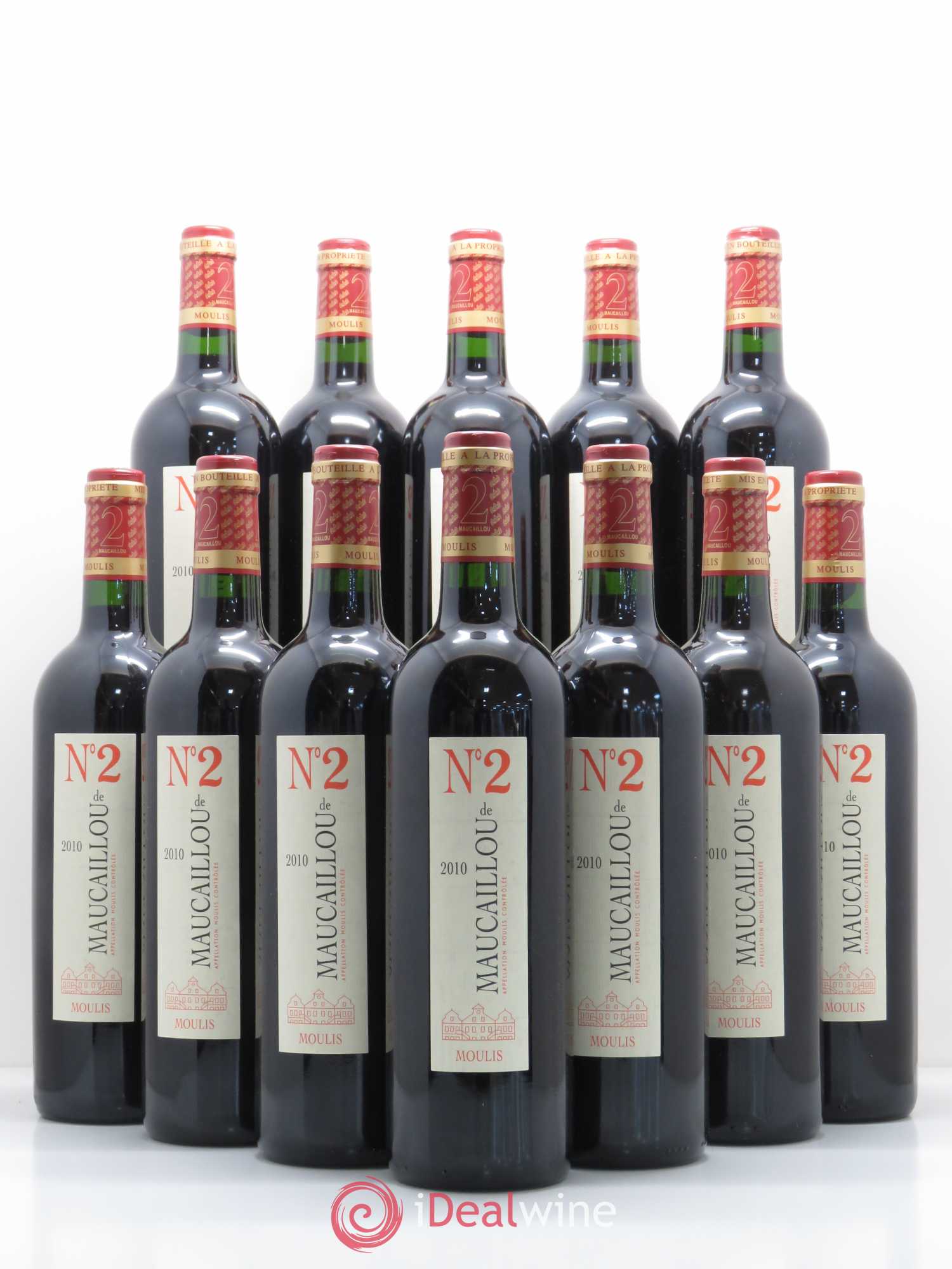 Moulis en Médoc Numéro 2 de Maucaillou 2010 - Lot de 12 bouteilles - 0