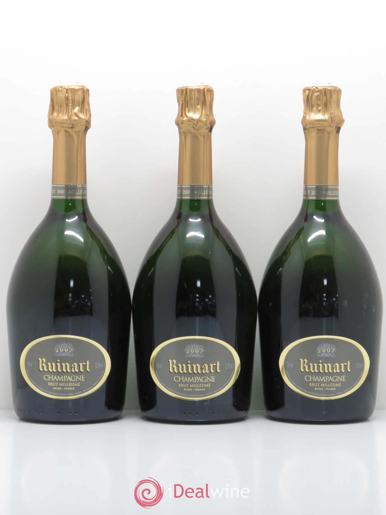 R de Ruinart Brut Ruinart 2007 - Lot de 3 bouteilles - 0