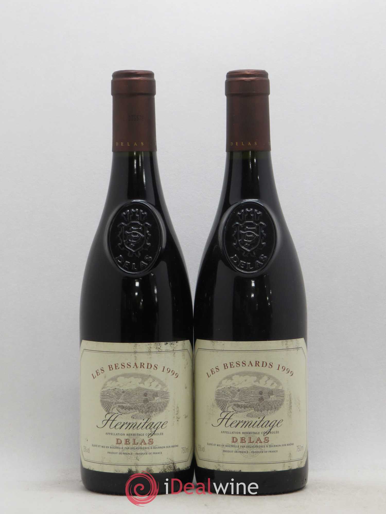 Hermitage Les Bessards Delas Frères 1999 - Lot de 2 bouteilles - 0