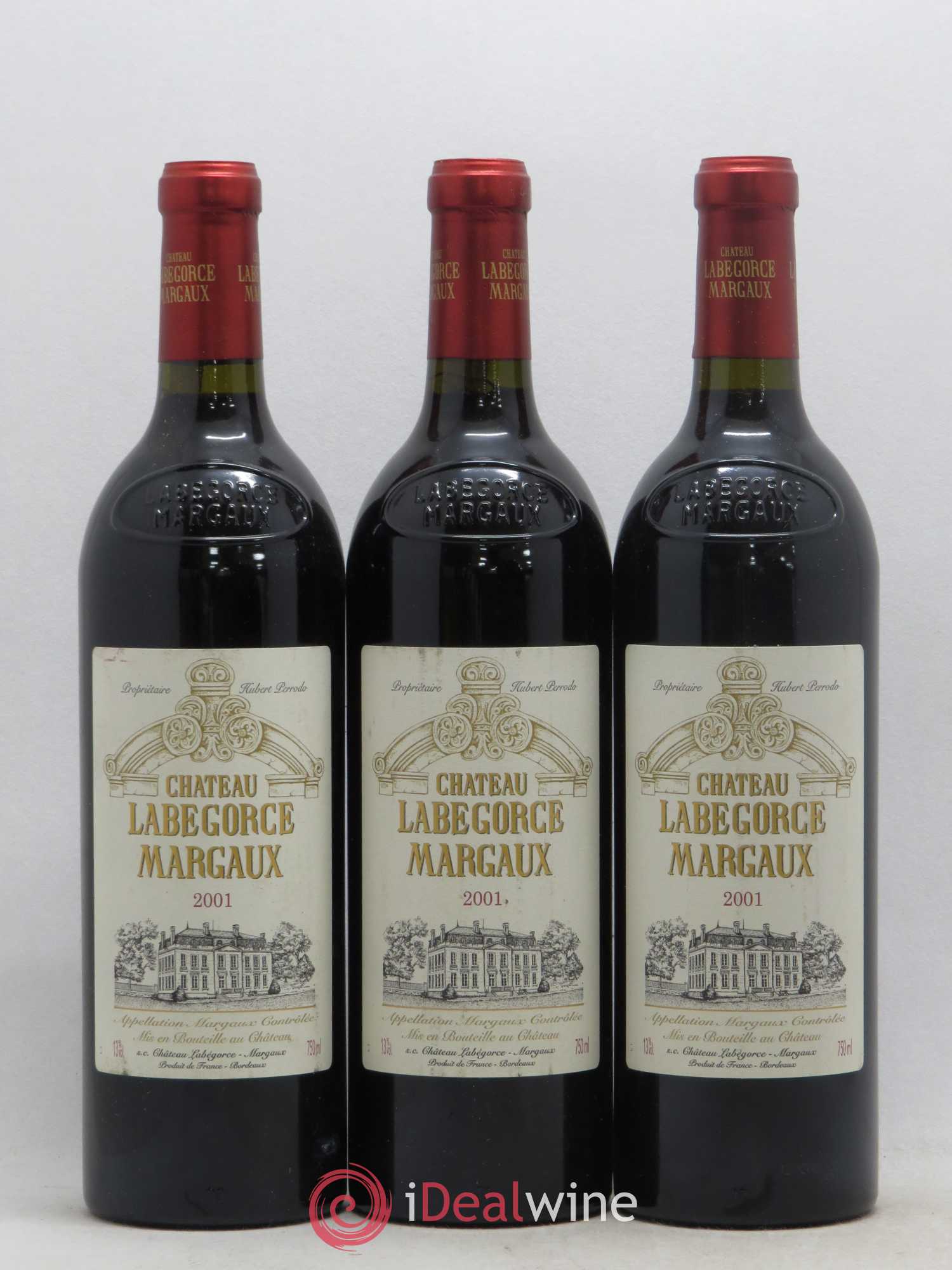 Château Labegorce Cru Bourgeois 2001 - Lot de 3 bouteilles - 0