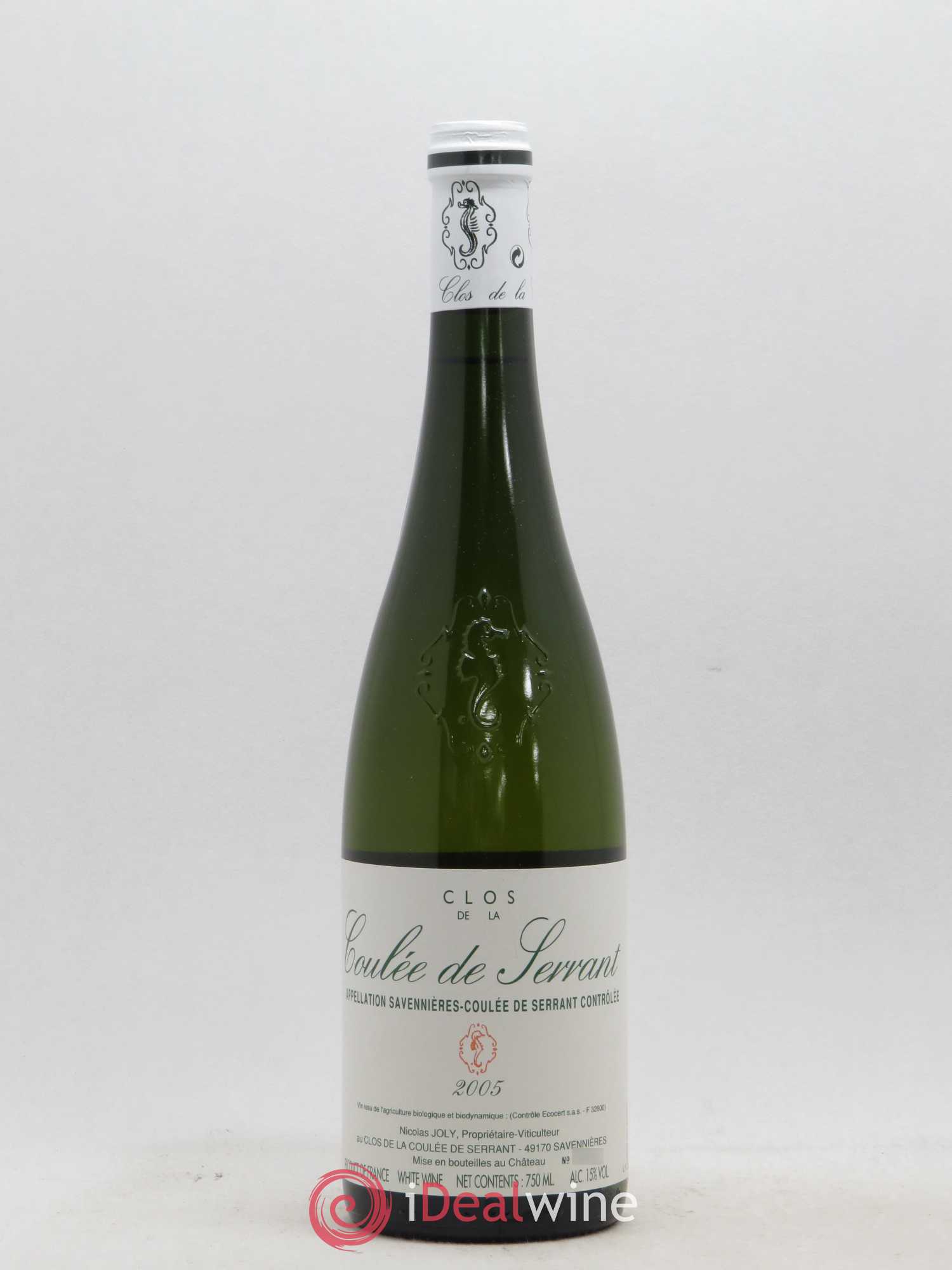 Savennières Clos de la Coulée de Serrant Vignobles de la Coulée de Serrant - Nicolas Joly 2005 - Lot de 1 bouteille - 0