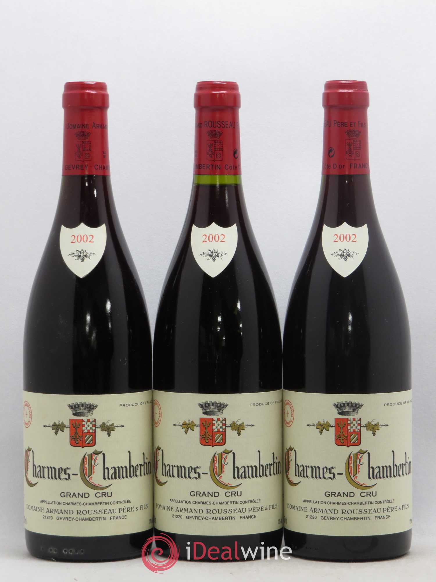 Charmes-Chambertin Grand Cru Armand Rousseau (Domaine) 2002 - Lot de 3 bouteilles - 0