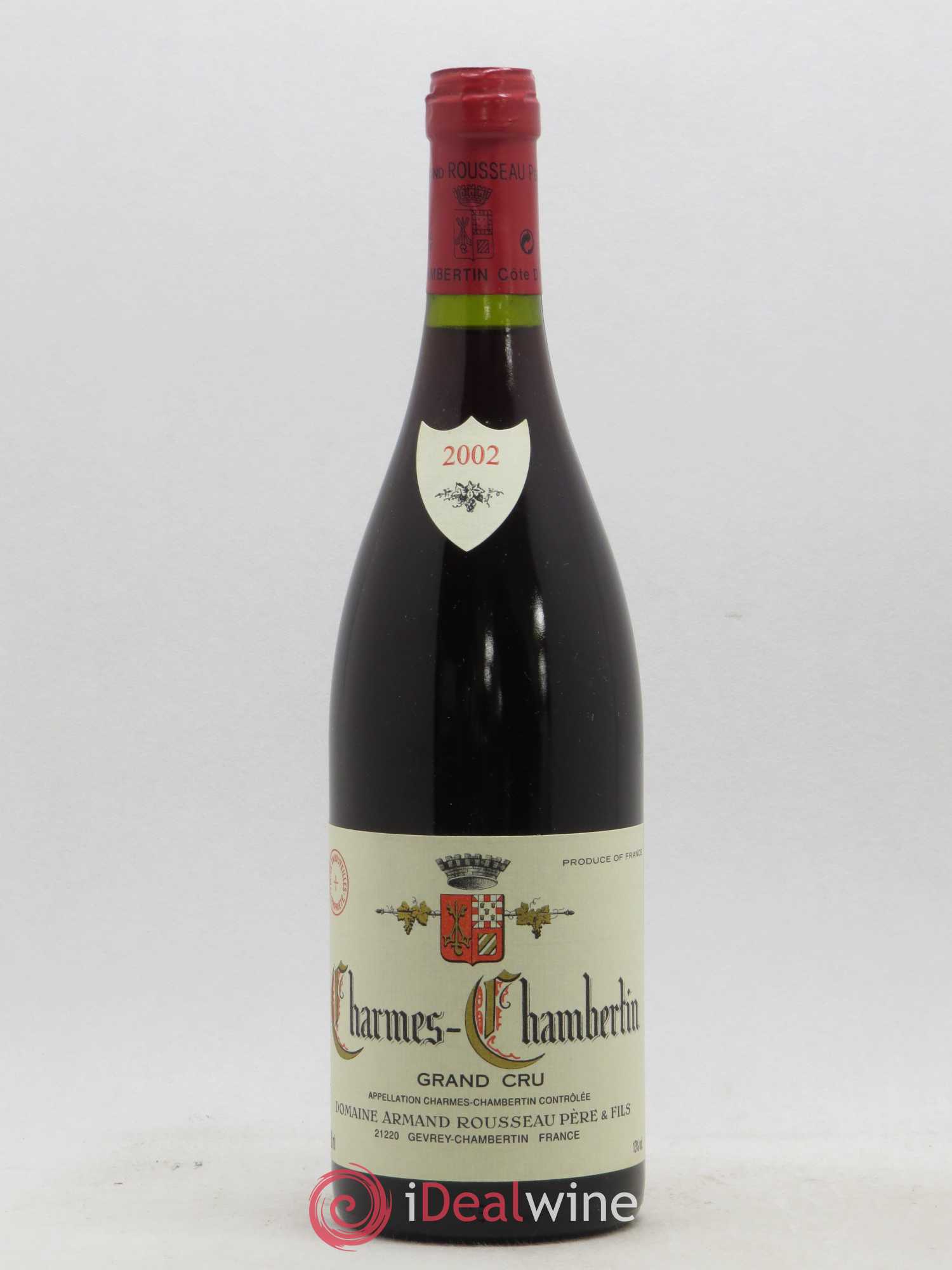 Charmes-Chambertin Grand Cru Armand Rousseau (Domaine) 2002 - Lot de 1 bouteille - 0