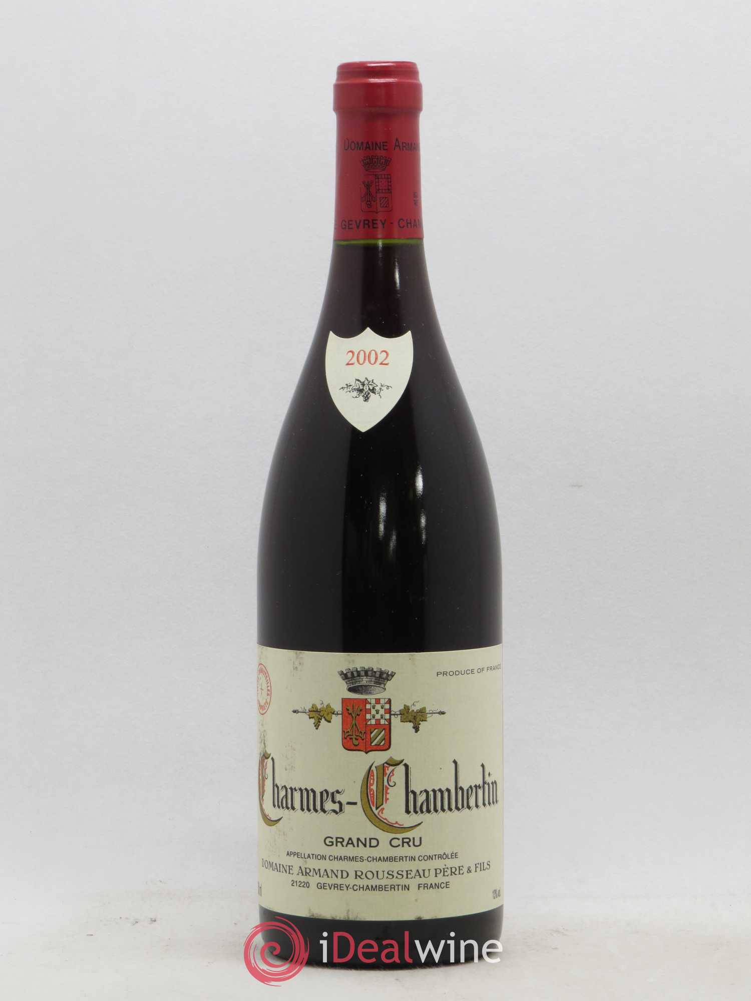 Charmes-Chambertin Grand Cru Armand Rousseau (Domaine) 2002 - Lot de 1 bouteille - 0