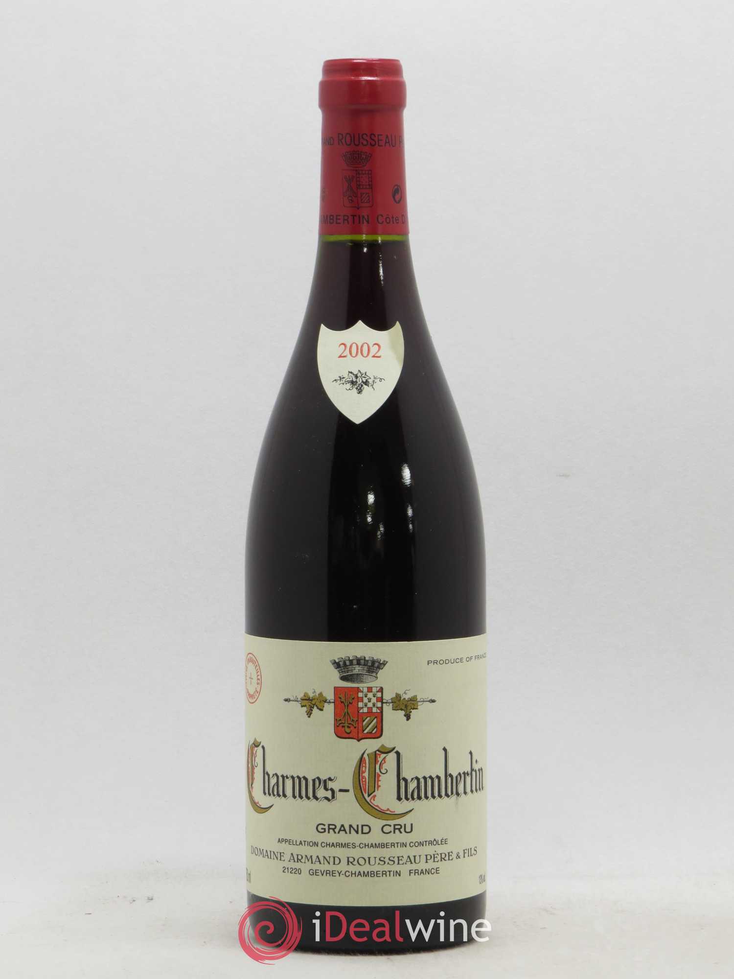 Charmes-Chambertin Grand Cru Armand Rousseau (Domaine) 2002 - Lot de 1 bouteille - 0