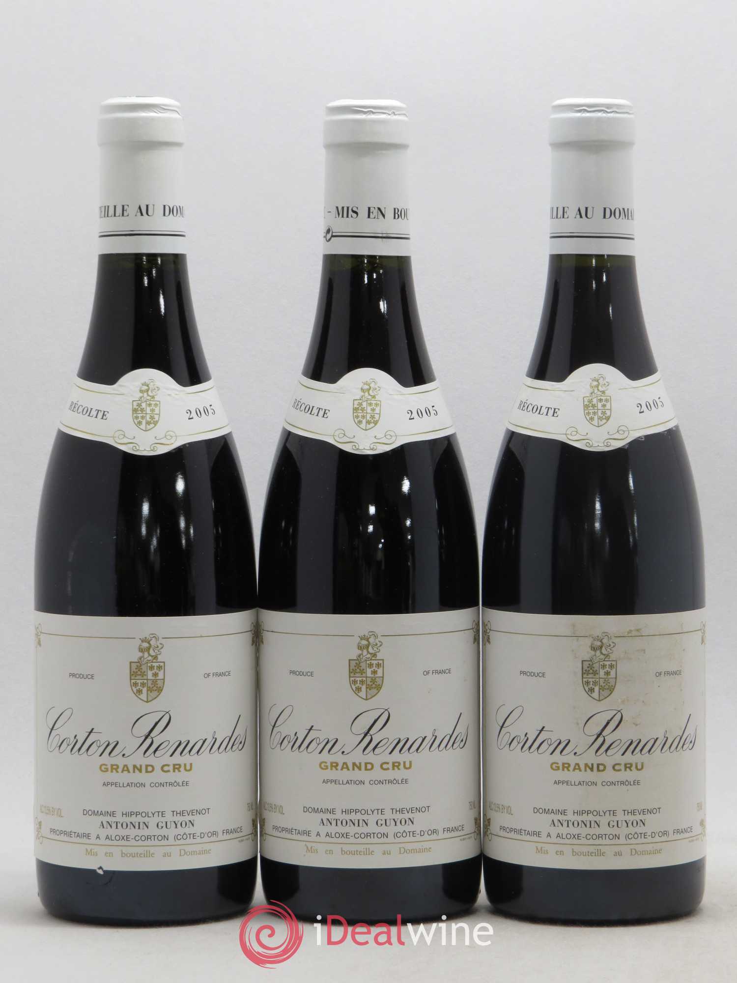 Corton Grand Cru Renardes Antonin Guyon 2005 - Lot de 3 bouteilles - 0