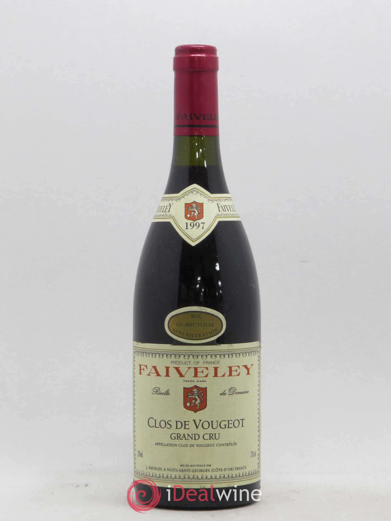 Clos de Vougeot Grand Cru Faiveley 1997 - Lot de 1 bouteille - 0