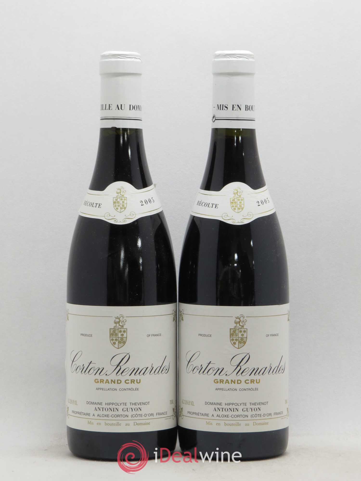 Corton Grand Cru Renardes Antonin Guyon 2005 - Lot de 2 bouteilles - 0