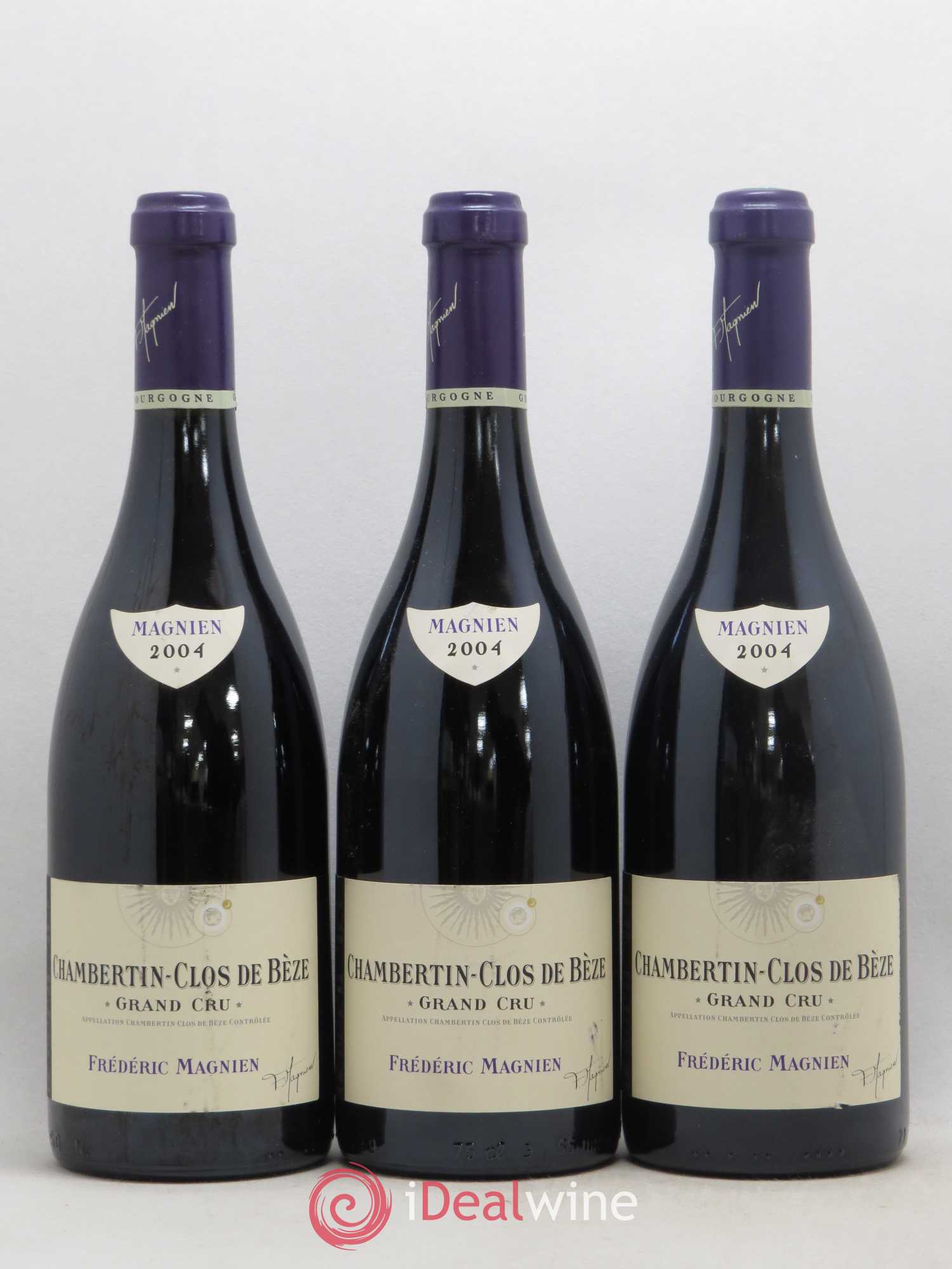 Chambertin Clos de Bèze Grand Cru Frédéric Magnien 2004 - Lot de 3 bouteilles - 0