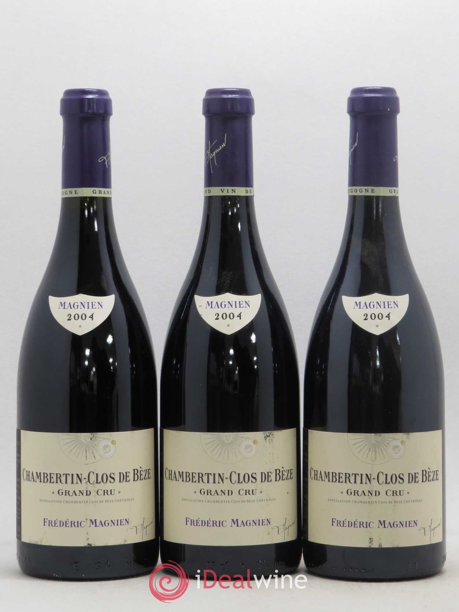Chambertin Clos de Bèze Grand Cru Frédéric Magnien 2004 - Lot de 3 bouteilles - 0