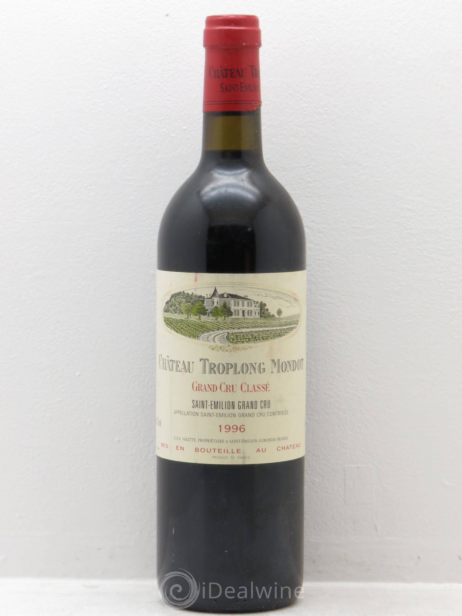 Château Troplong Mondot 1er Grand Cru Classé B 1996 - Lot de 1 bouteille - 0