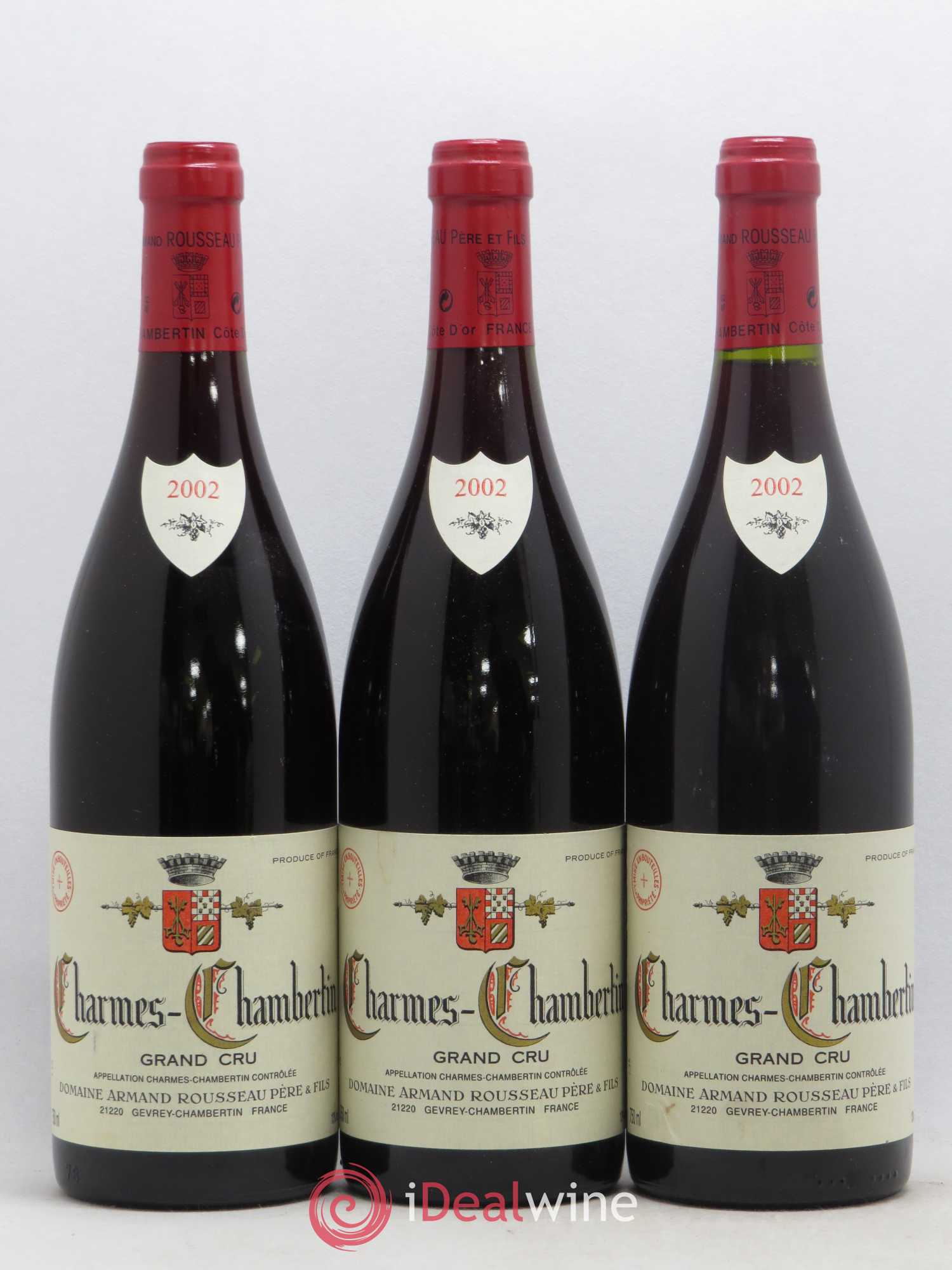Charmes-Chambertin Grand Cru Armand Rousseau (Domaine) 2002 - Lot de 3 bouteilles - 0