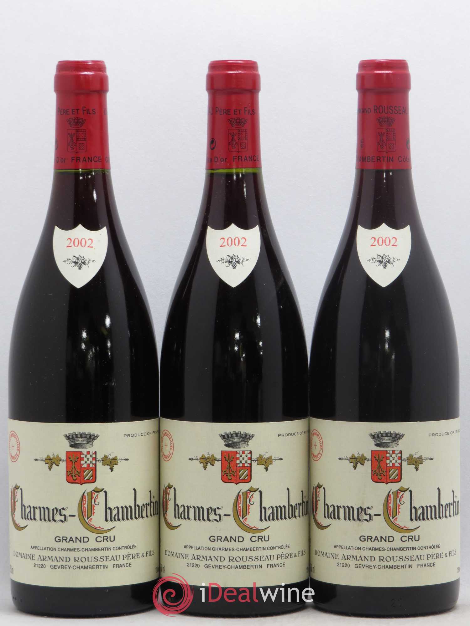 Charmes-Chambertin Grand Cru Armand Rousseau (Domaine) 2002 - Lot de 3 bouteilles - 0