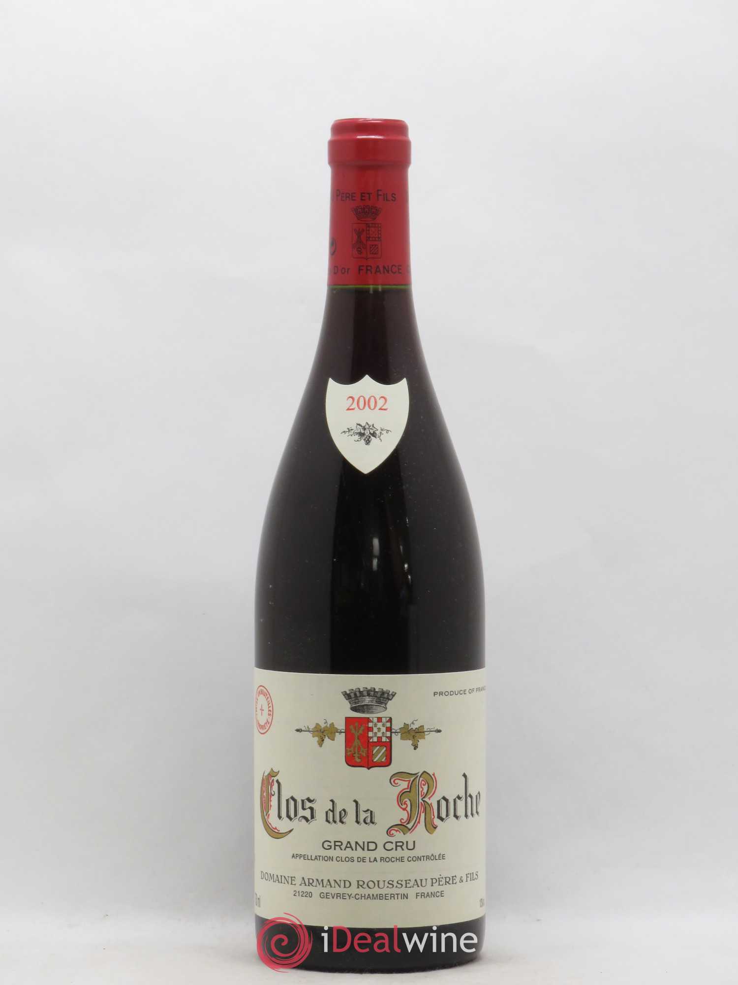 Clos de la Roche Grand Cru Armand Rousseau (Domaine) 2002 - Posten von 1 Flasche - 0