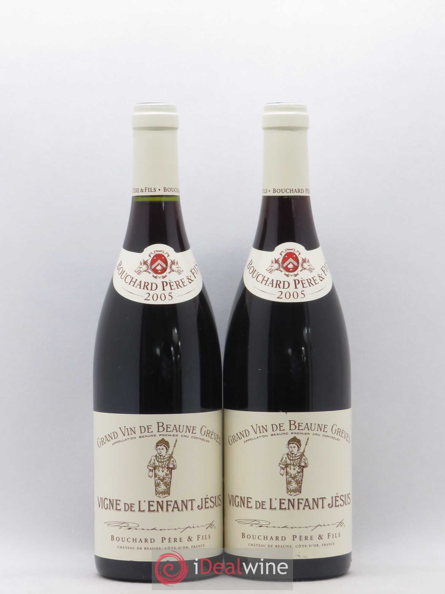 Beaune 1er Cru Grèves - Vigne de l'Enfant Jésus Bouchard Père & Fils 2005 - Lot de 2 bouteilles - 0